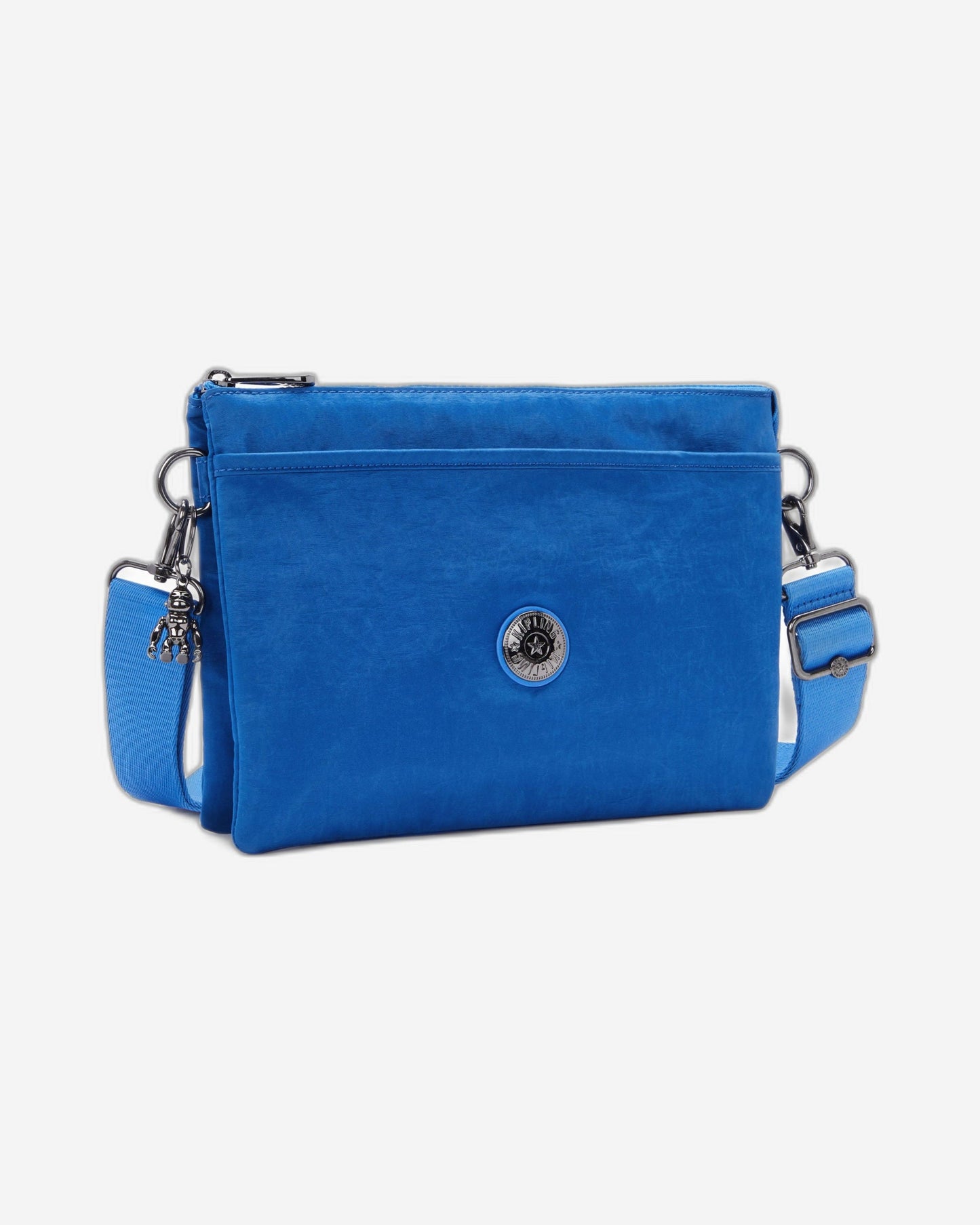 Kipling Riri L Satin Blue Medium Crossbody Bag C2I6679-S9H