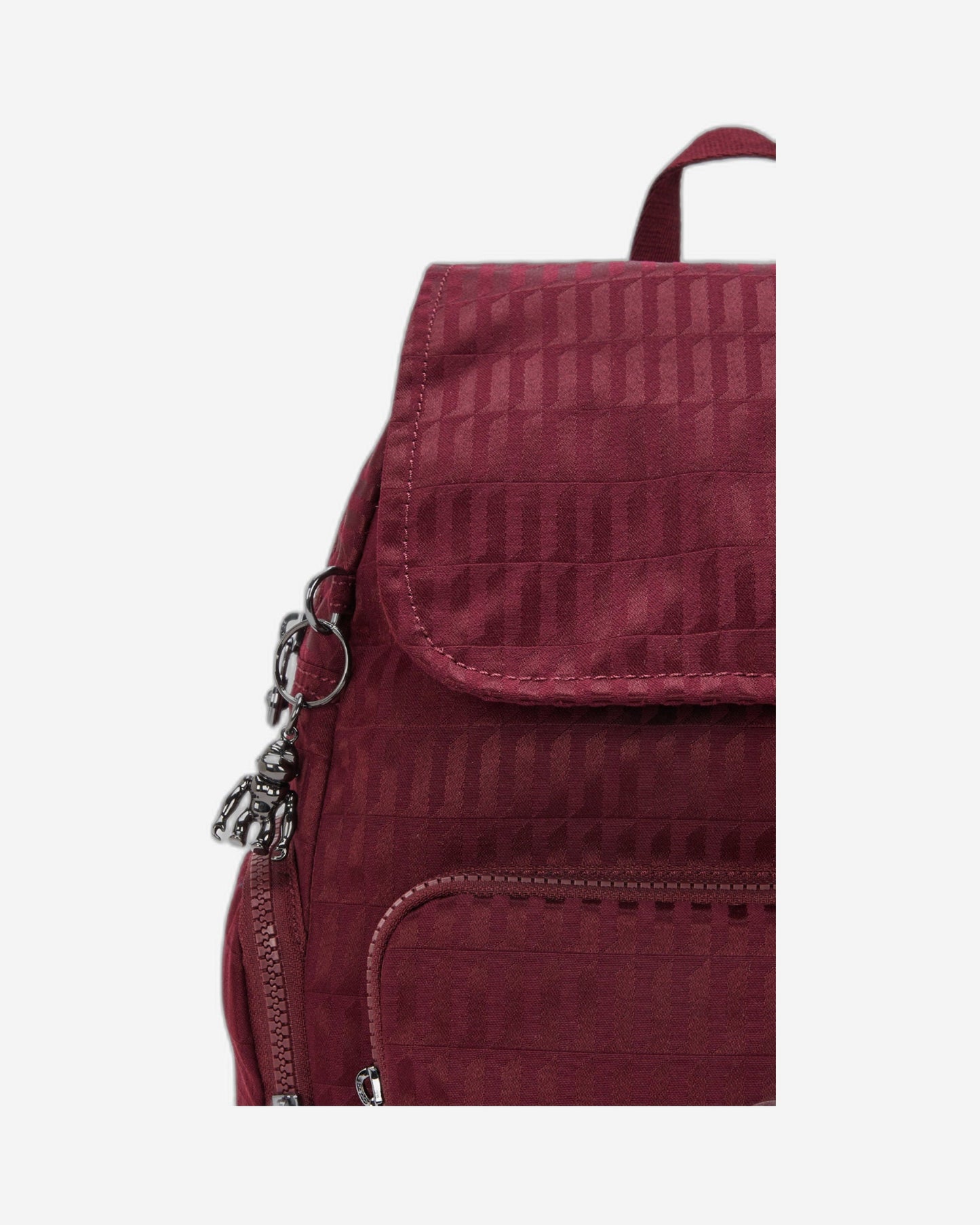 Kipling City Zip S Maroon Tile Jq Small backpack I6749-9HX