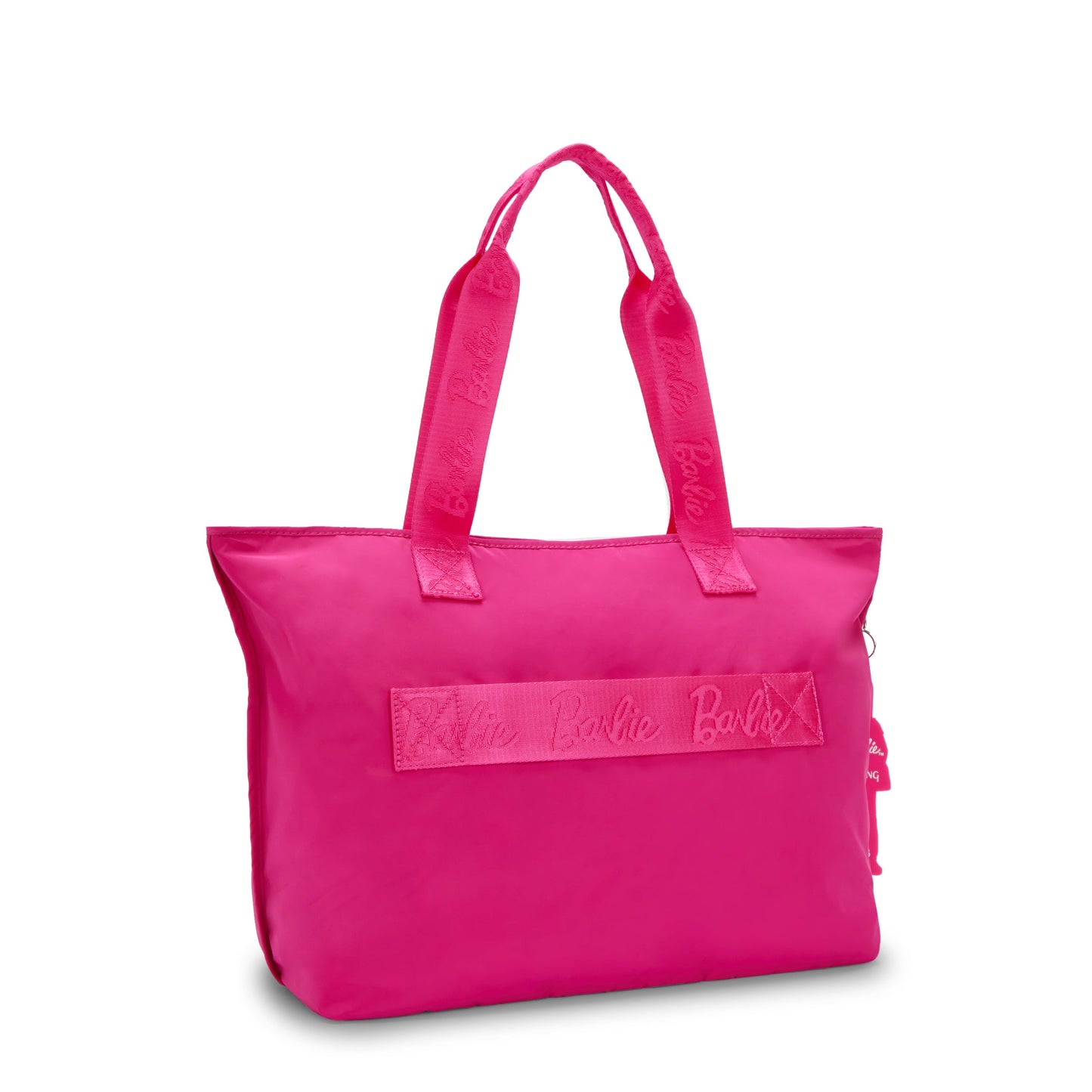KIPLING-Jacey M-Large Barbie™ Tote Bag With Trolley Sleeve-Power Pink-I6814-BA2