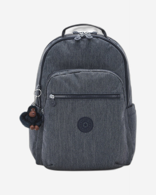 Kipling Seoul Lap Marine Navy Large Backpack With Laptop Compartment I6828-58C