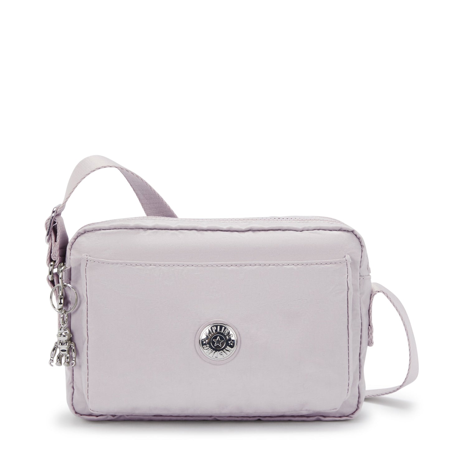 KIPLING-Abanu M-Medium crossbody-Gleam Silver-I6847-K6G