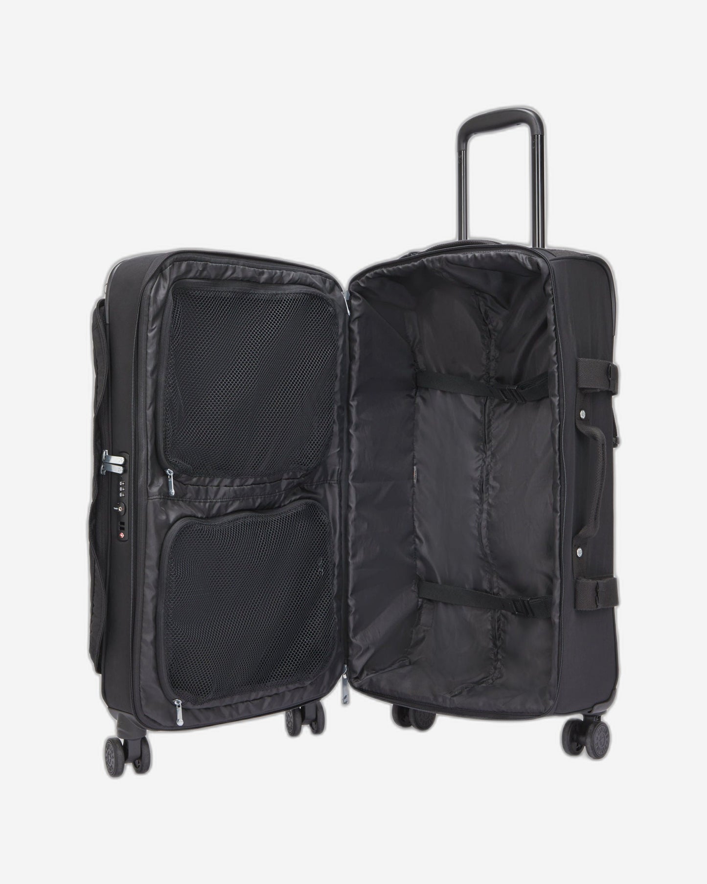 Kipling Spontaneous M Black Noir Medium Wheeled Luggage C2I6918-P39