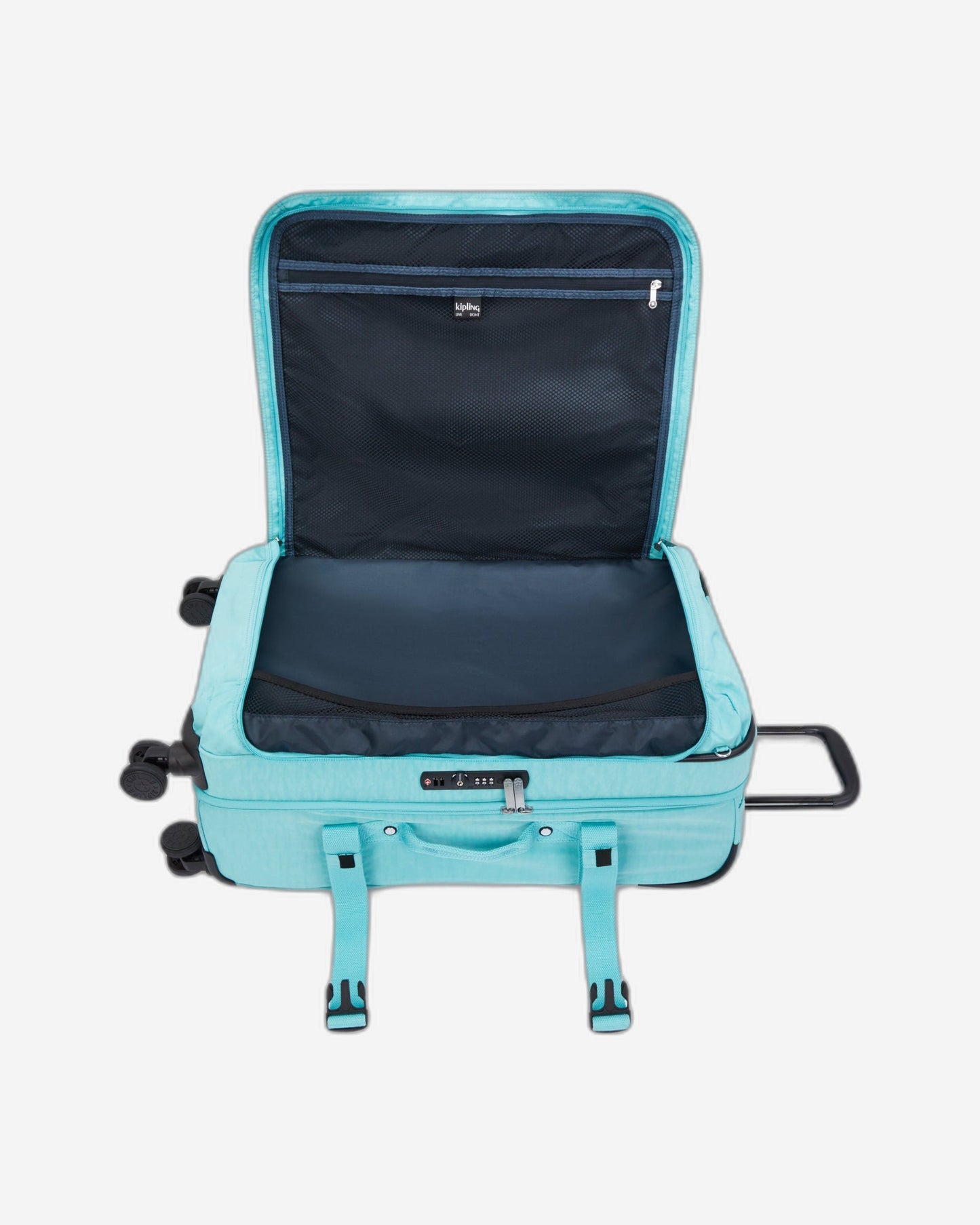 Kipling Spontaneous M Deepest Aqua Medium Wheeled Luggage C2I6918-T6E