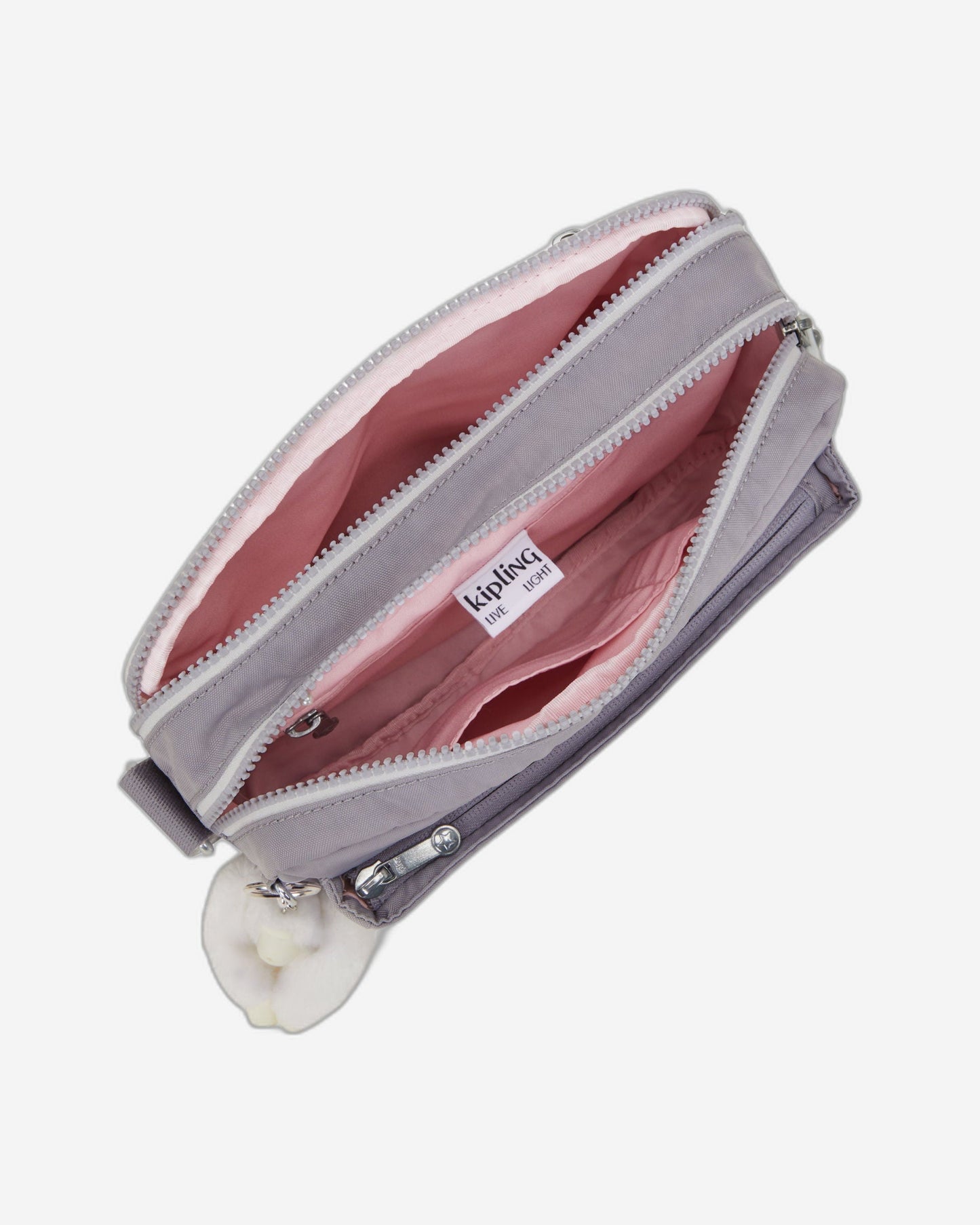 Kipling Abanu M Tender Grey Medium Crossbody Bag C2I7076-1FB