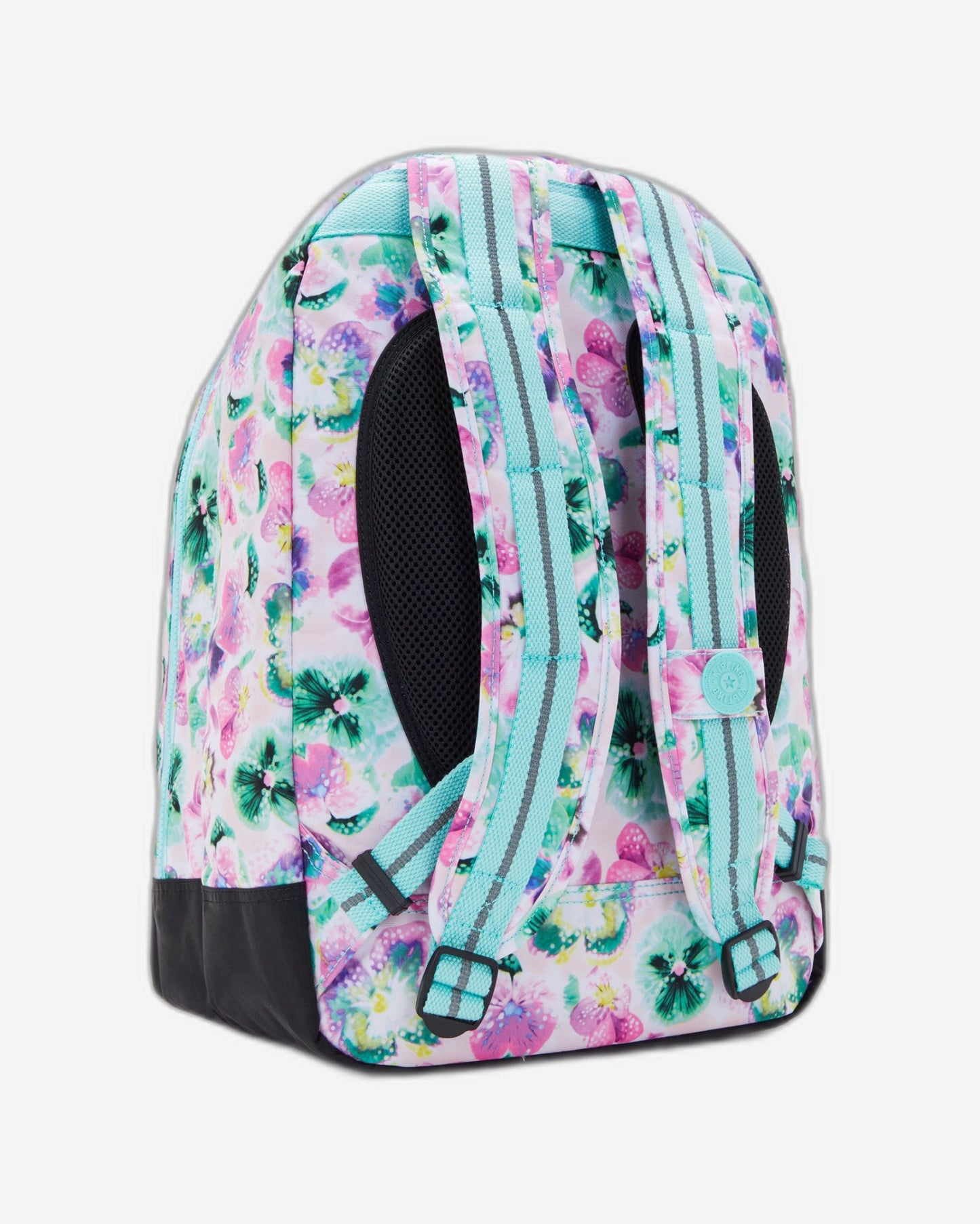 Kipling Class Room Aqua Blossom Large Backpack C2I7090-7EC