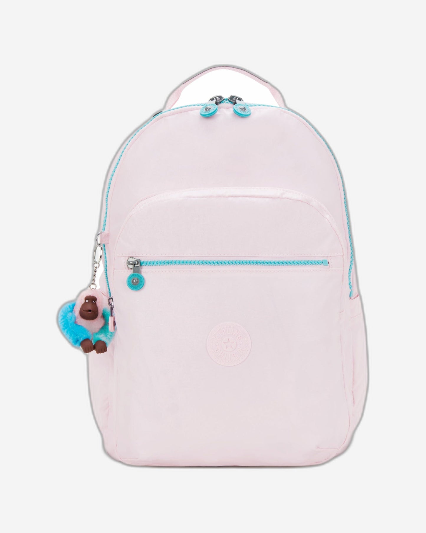 Kipling Seoul Lap Sea Pink Met Large backpack with laptop compartment I7135-52J