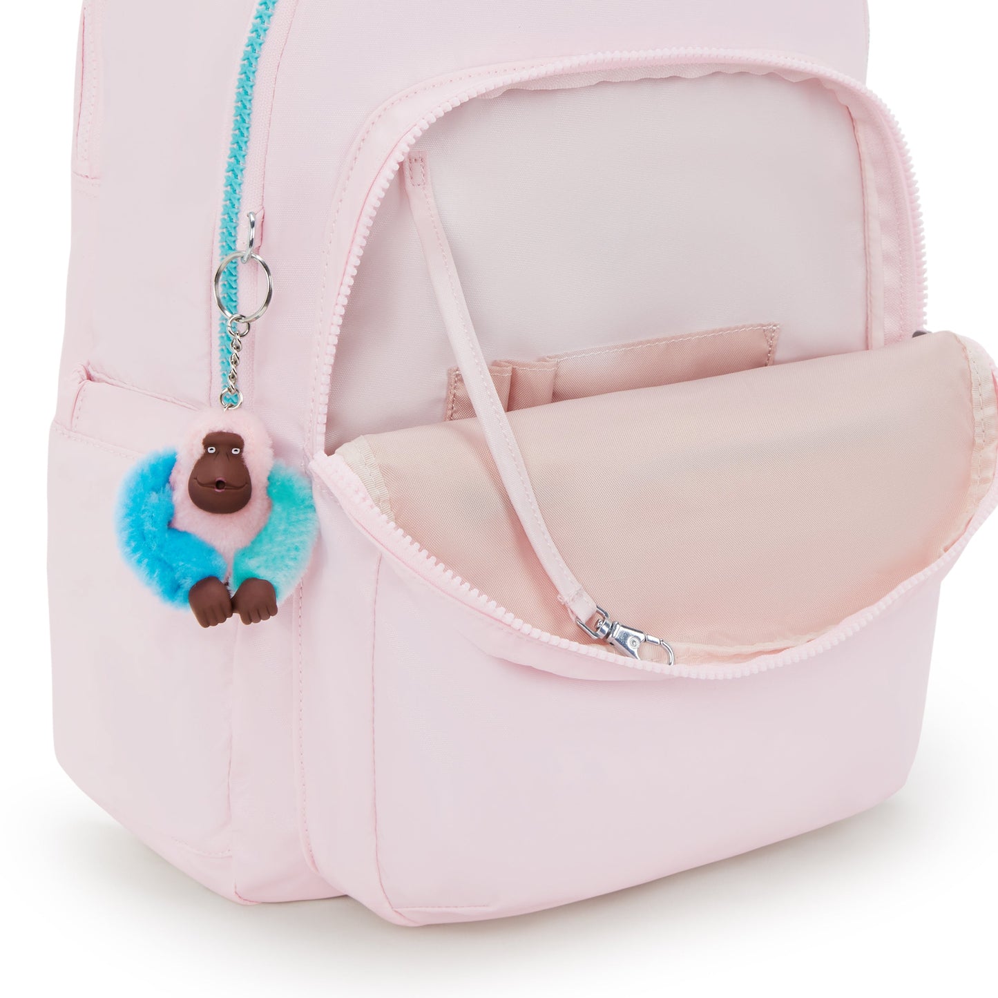 Kipling Seoul Lap Sea Pink Met Large Backpack With Laptop Compartment I7135-52J