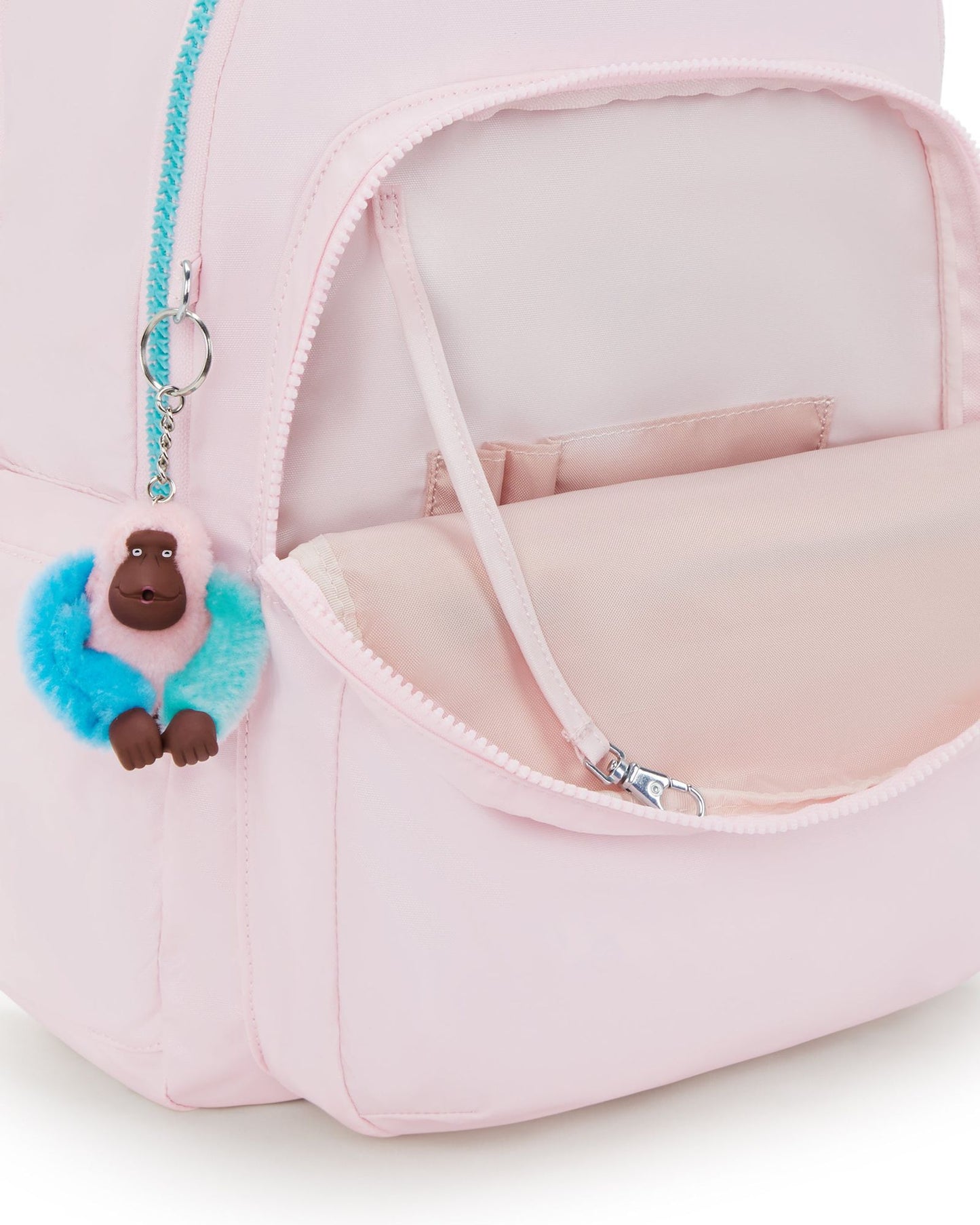 Kipling Seoul Lap Sea Pink Met Large backpack with laptop compartment I7135-52J