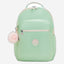 Kipling Seoul Lap Soft Green Met Large Backpack C2I7135-5KY