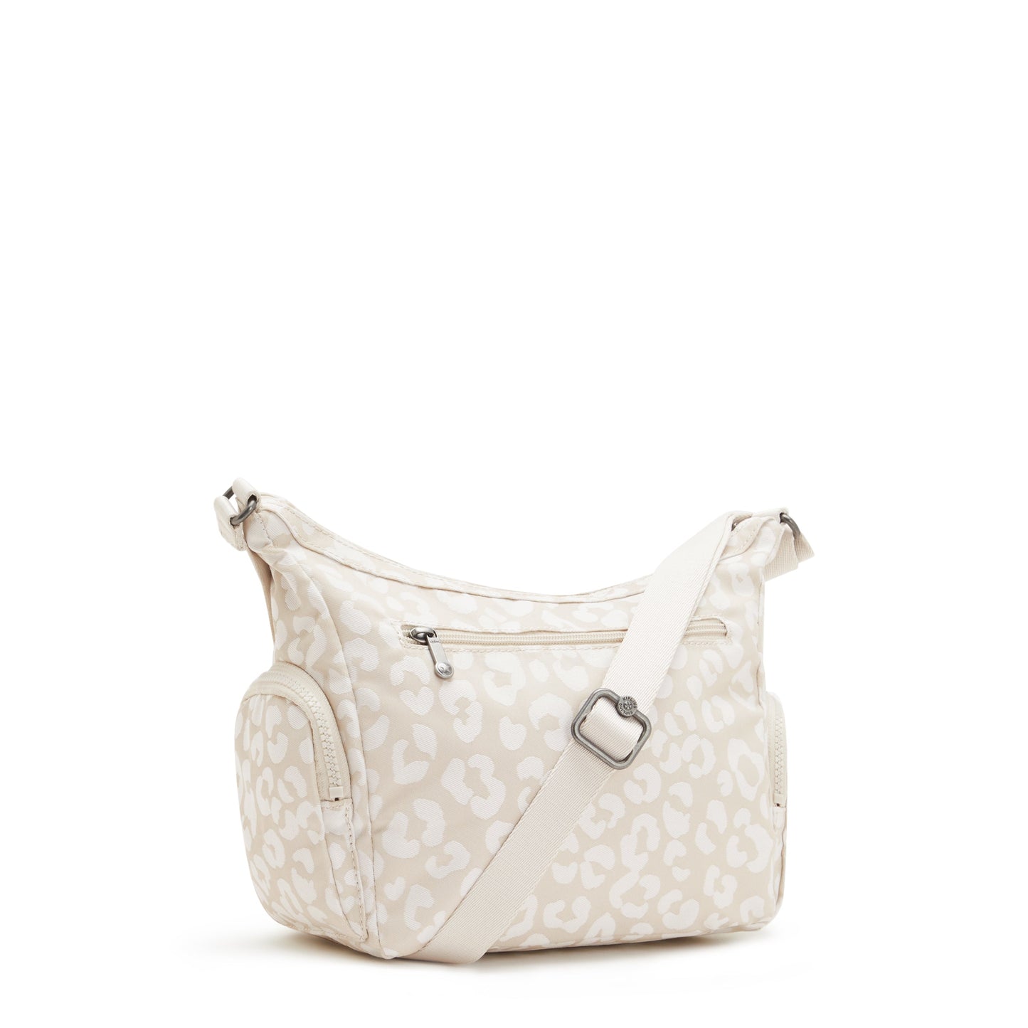 KIPLING-Gabbie S-Medium crossbody-White Cheetah J-I7171-T8J