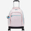 Kipling New Zea Sea Pink Met Large wheeled backpack with laptop compartment I7267-52J