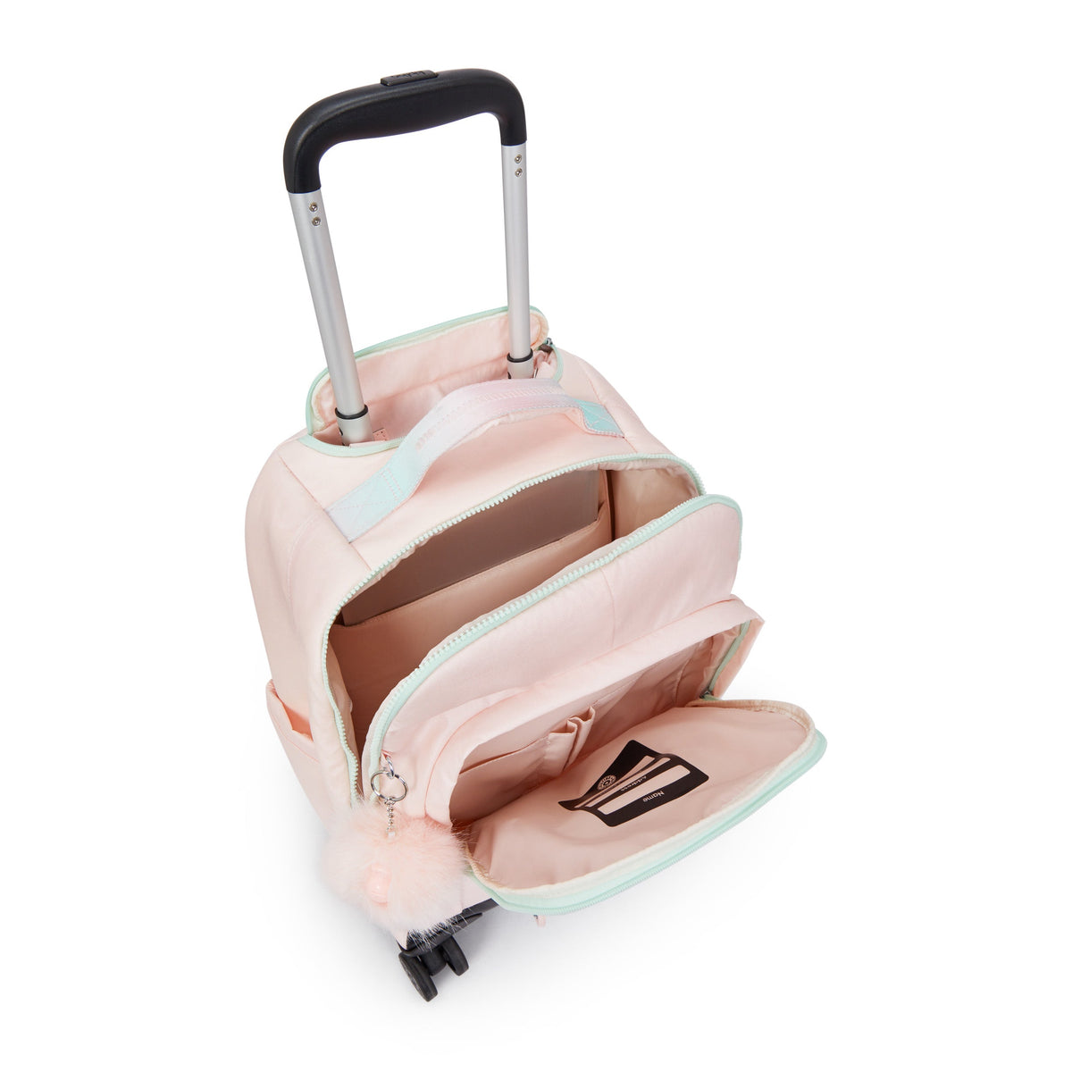 Kipling New Zea Blush Metallic Large Wheeled Backpack C2I7267-E7L