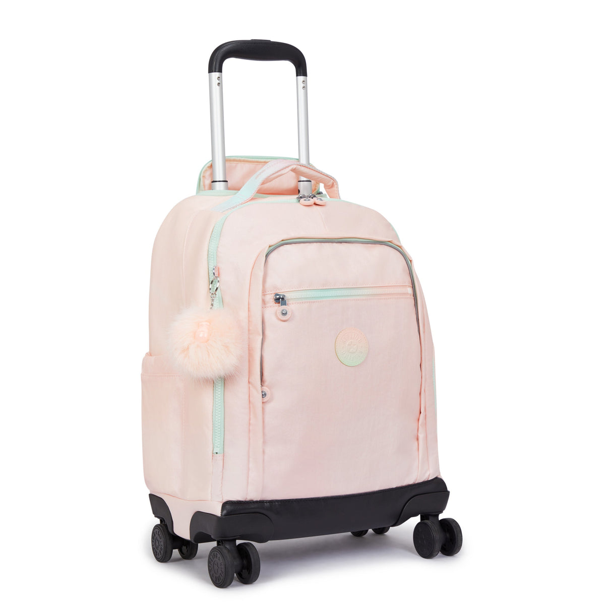 Kipling New Zea Blush Metallic Large Wheeled Backpack C2I7267-E7L