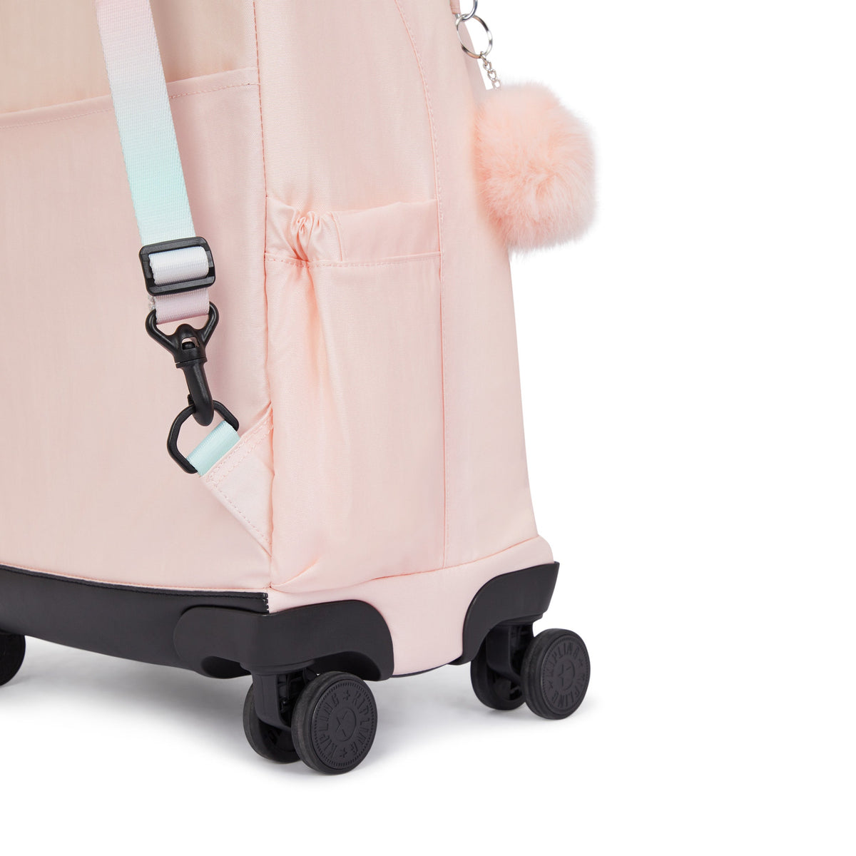 Kipling New Zea Blush Metallic Large Wheeled Backpack C2I7267-E7L