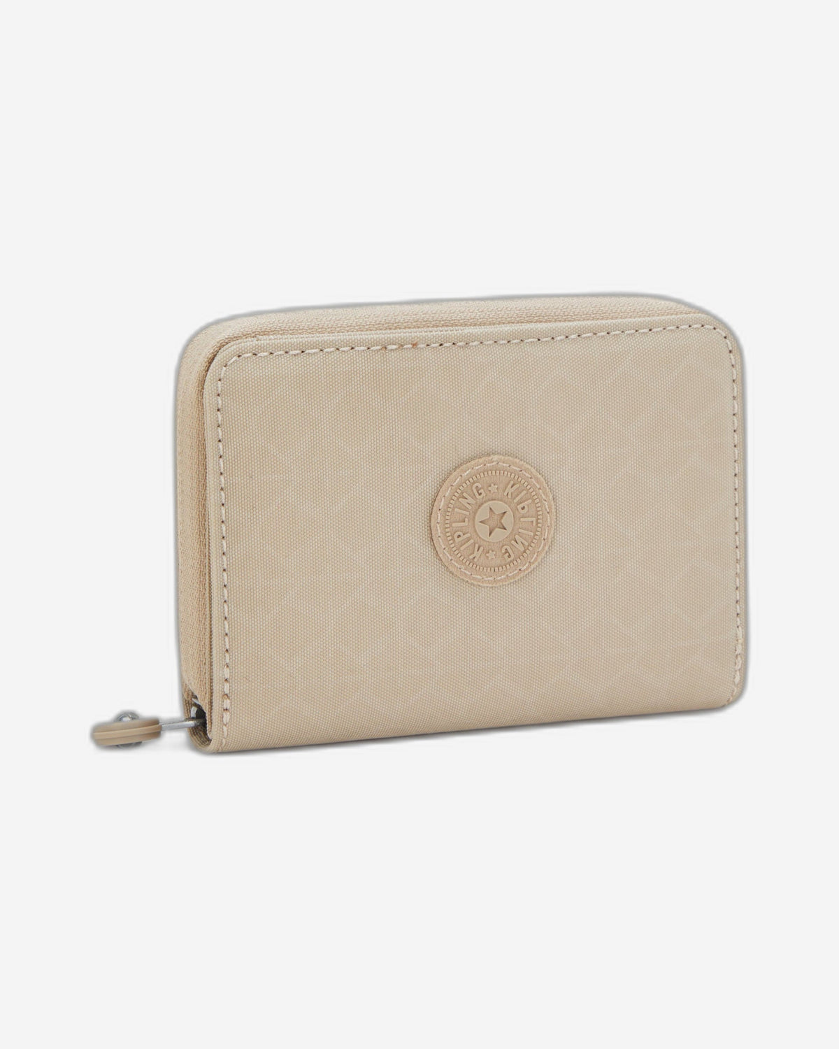 Kipling Money Love Signature Beige Embossed Medium Wallet I7276-96A