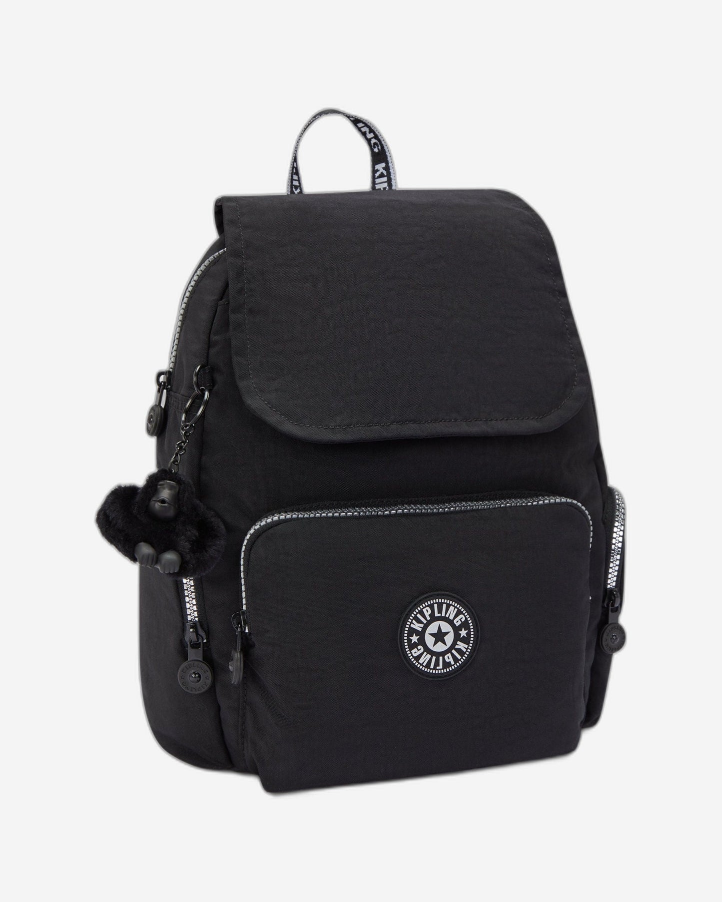 Kipling City Zip S Glorious Silver Small Backpack I7354-9SB