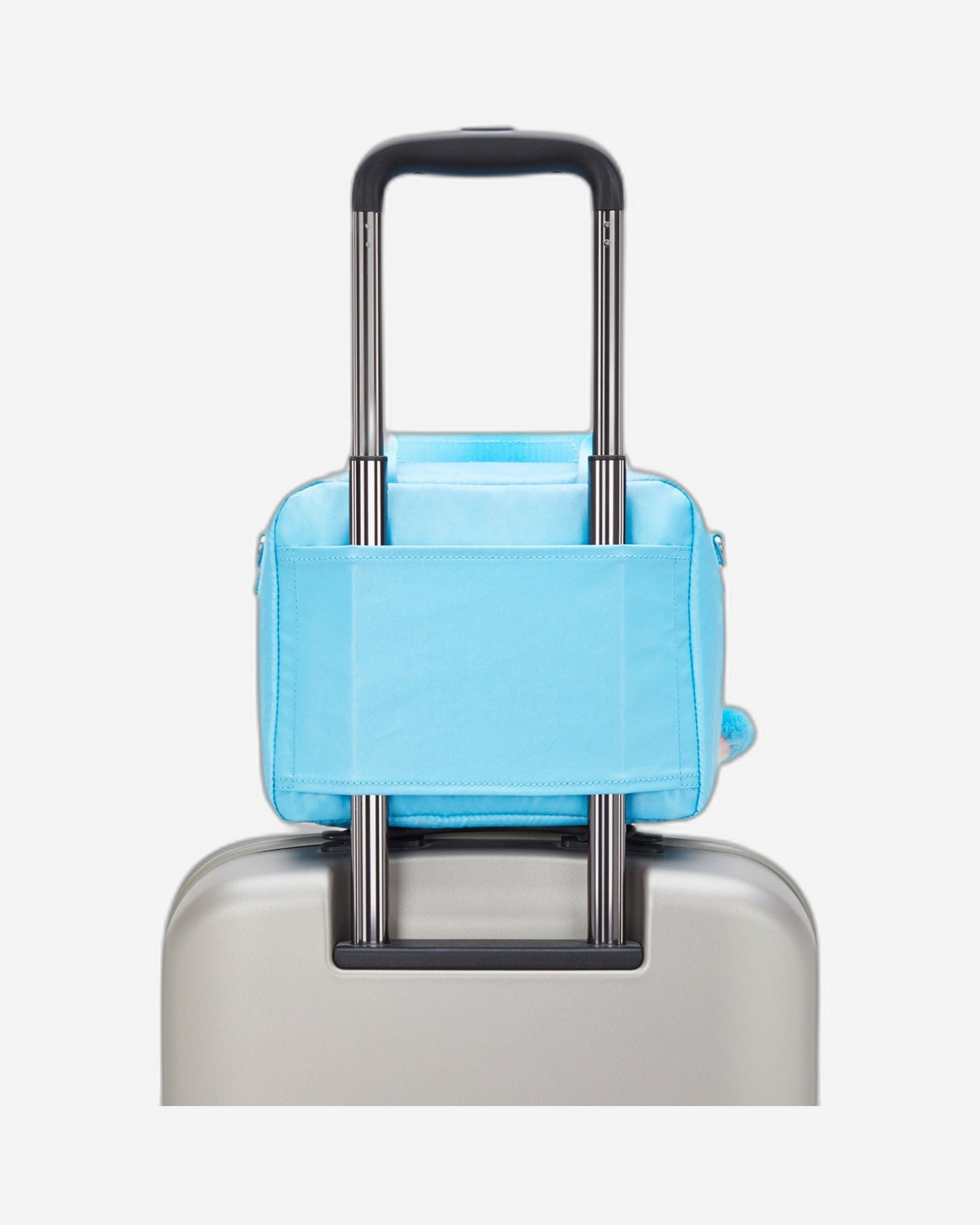 Kipling Miyo Sea Blue Met Large lunchbag with trolley sleeve I7363-52D