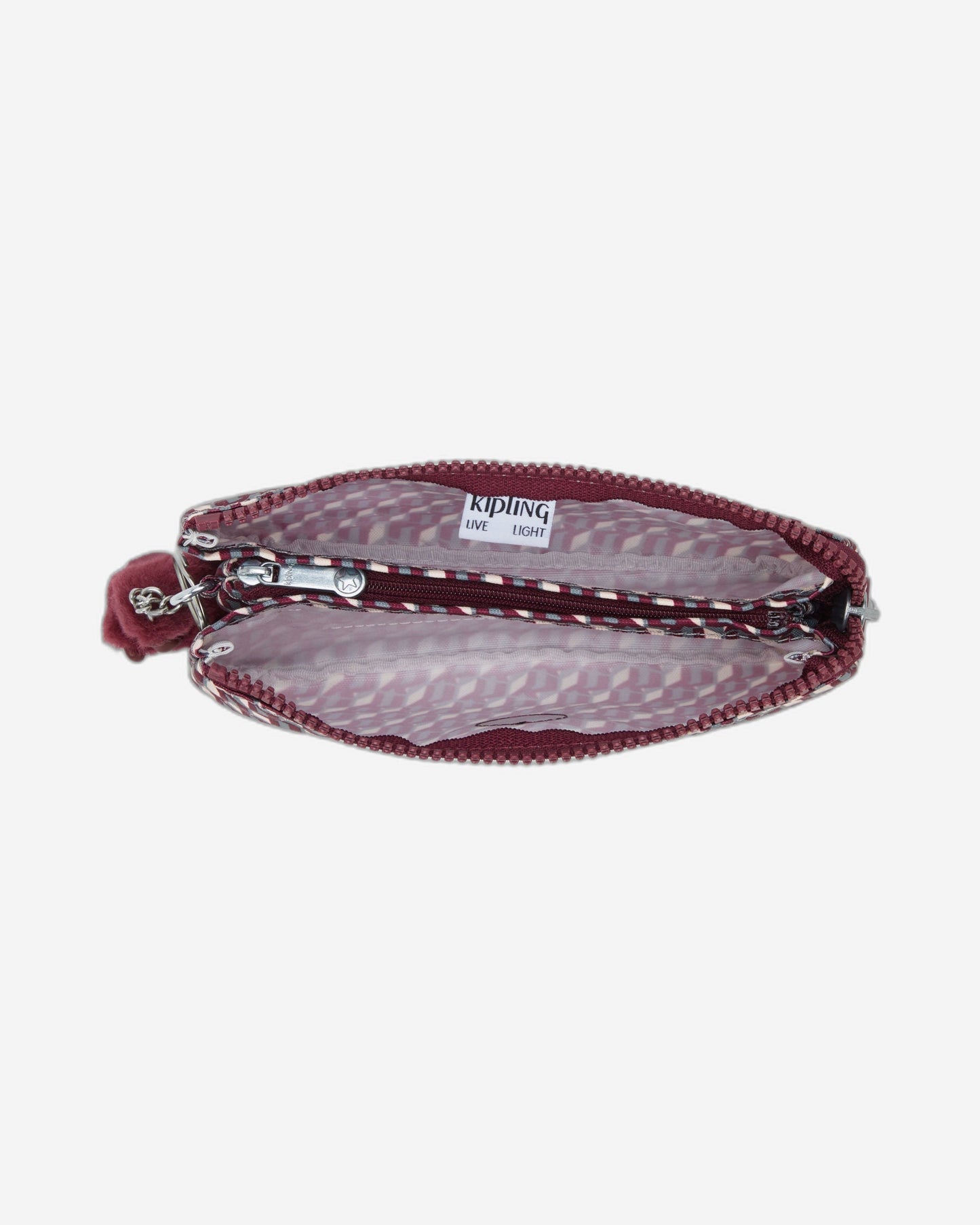 Kipling Creativity L 3Dk Wine Large purse I7410-1PB