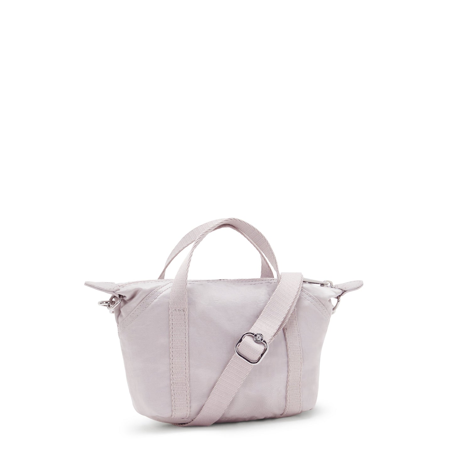 KIPLING-Art Compact-Small Crossbody Bag With Removable Strap-Gleam Silver-I7492-K6G