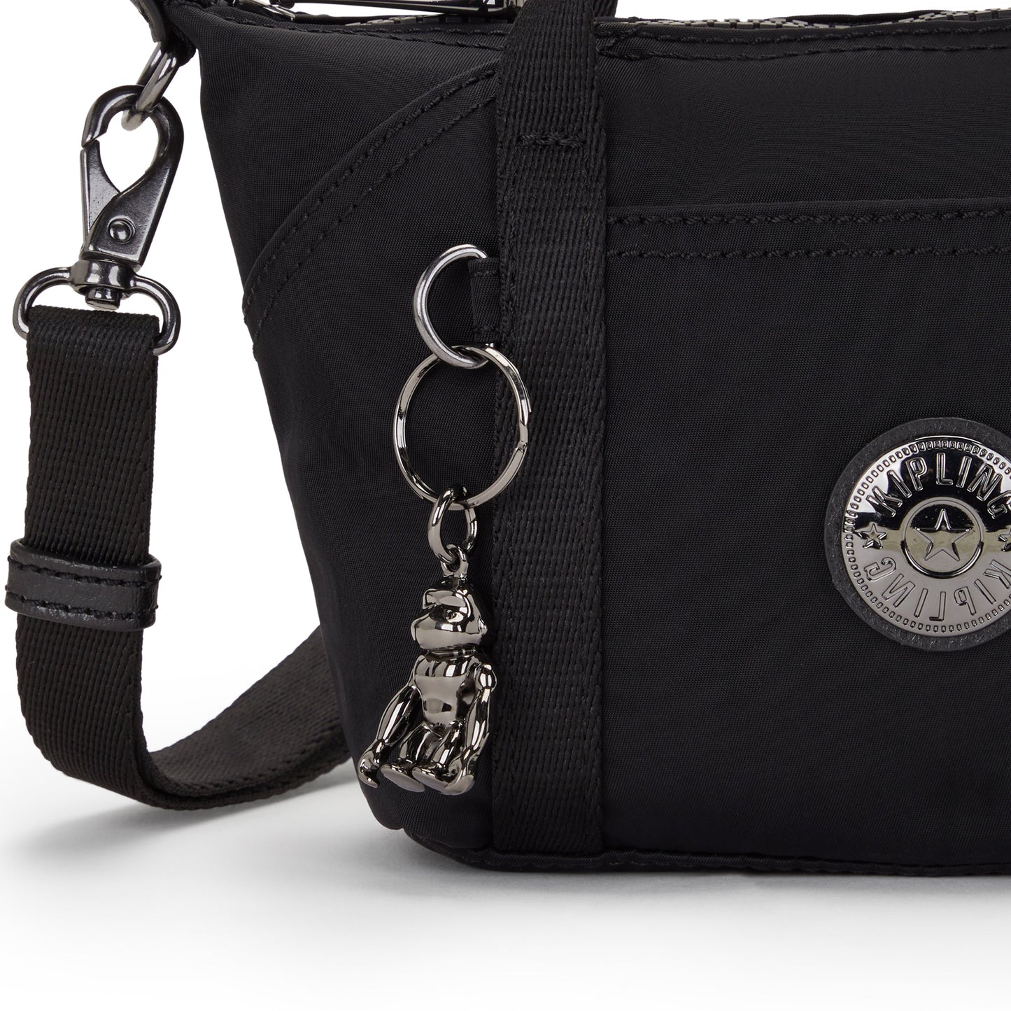 KIPLING-Art Compact-Small Crossbody Bag With Removable Strap-Endless Black-I7492-TB4
