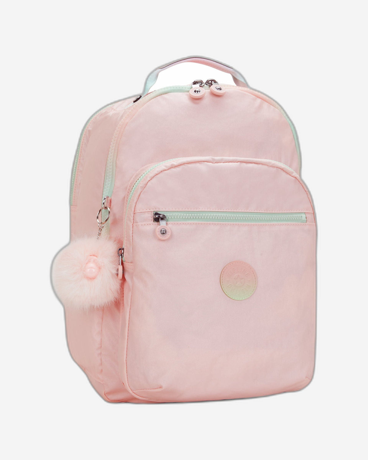 Kipling Seoul College Blush Metallic Large Backpack C2I7547-E7L