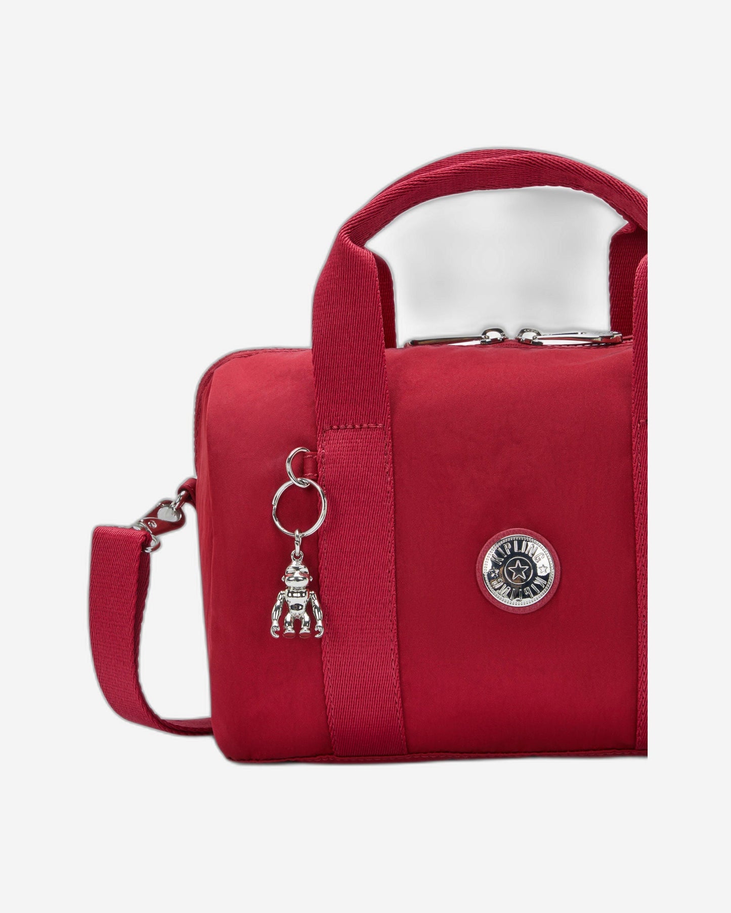 Kipling Bina M Red Red Wine Medium Handbag I7571-6SE