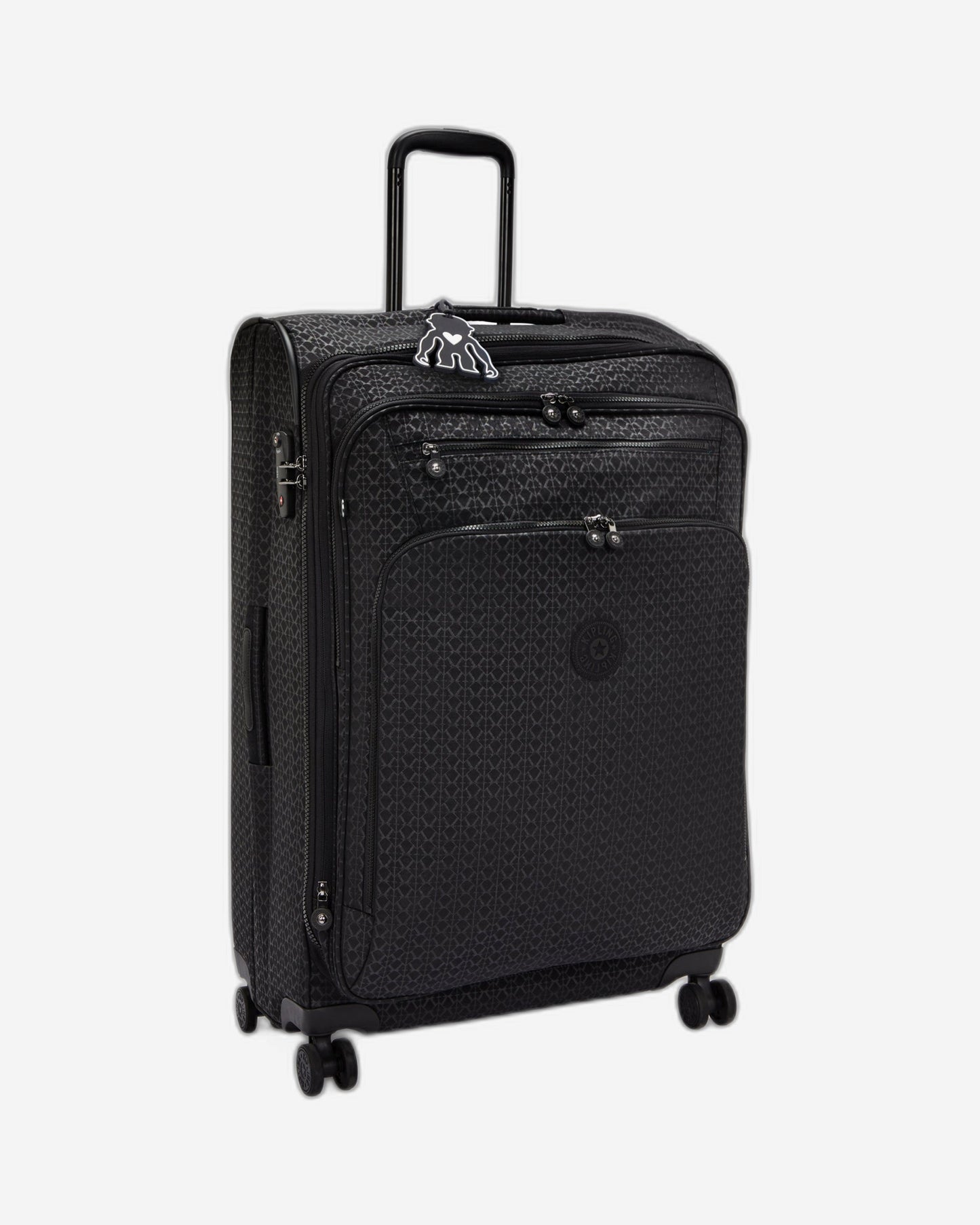 Kipling New Youri Spin L Signature Emb Large Expandable Wheeled Luggage I7572-K59