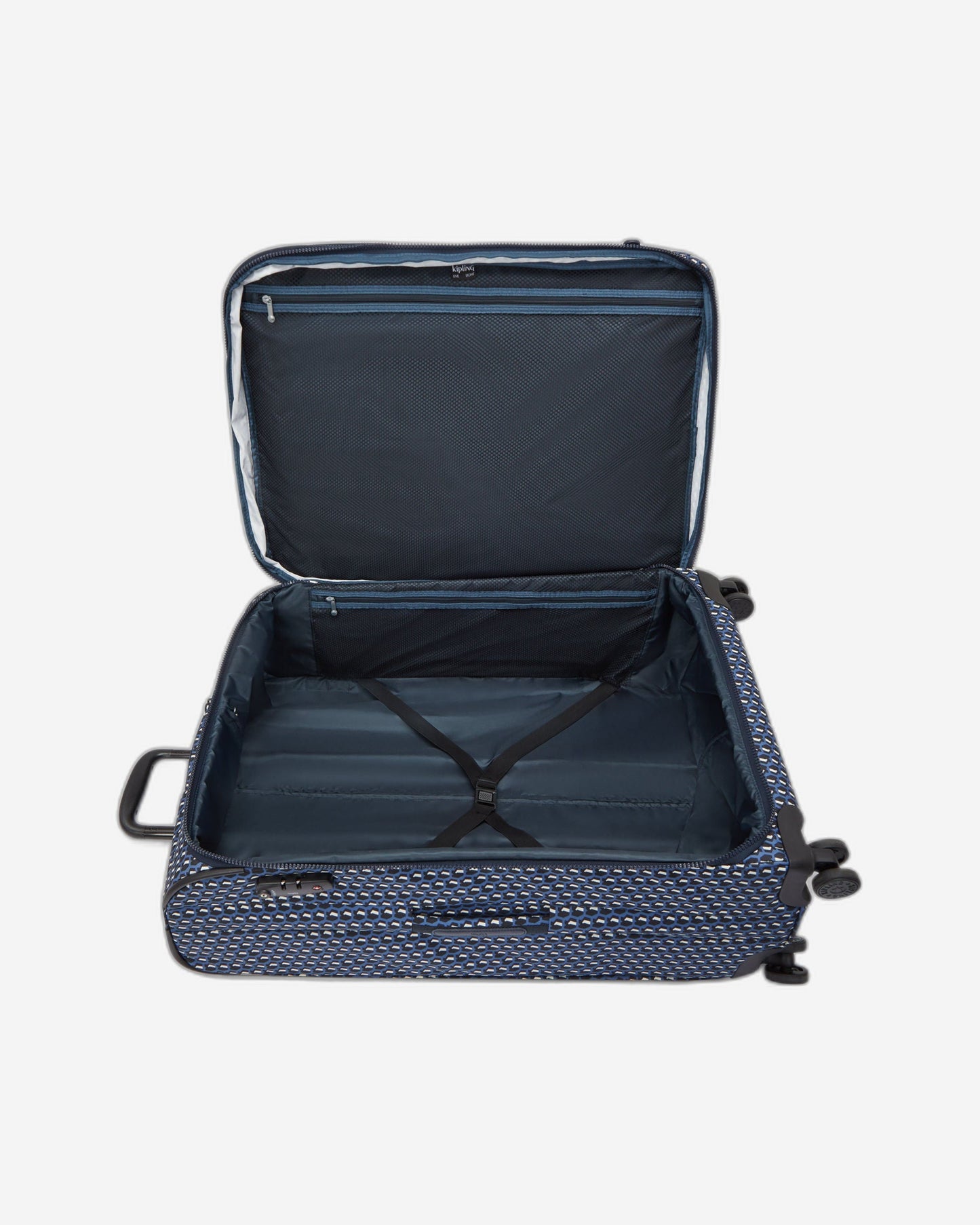 Kipling New Youri Spin L 3D K Blue Large Expandable Spinner I7640-4JS
