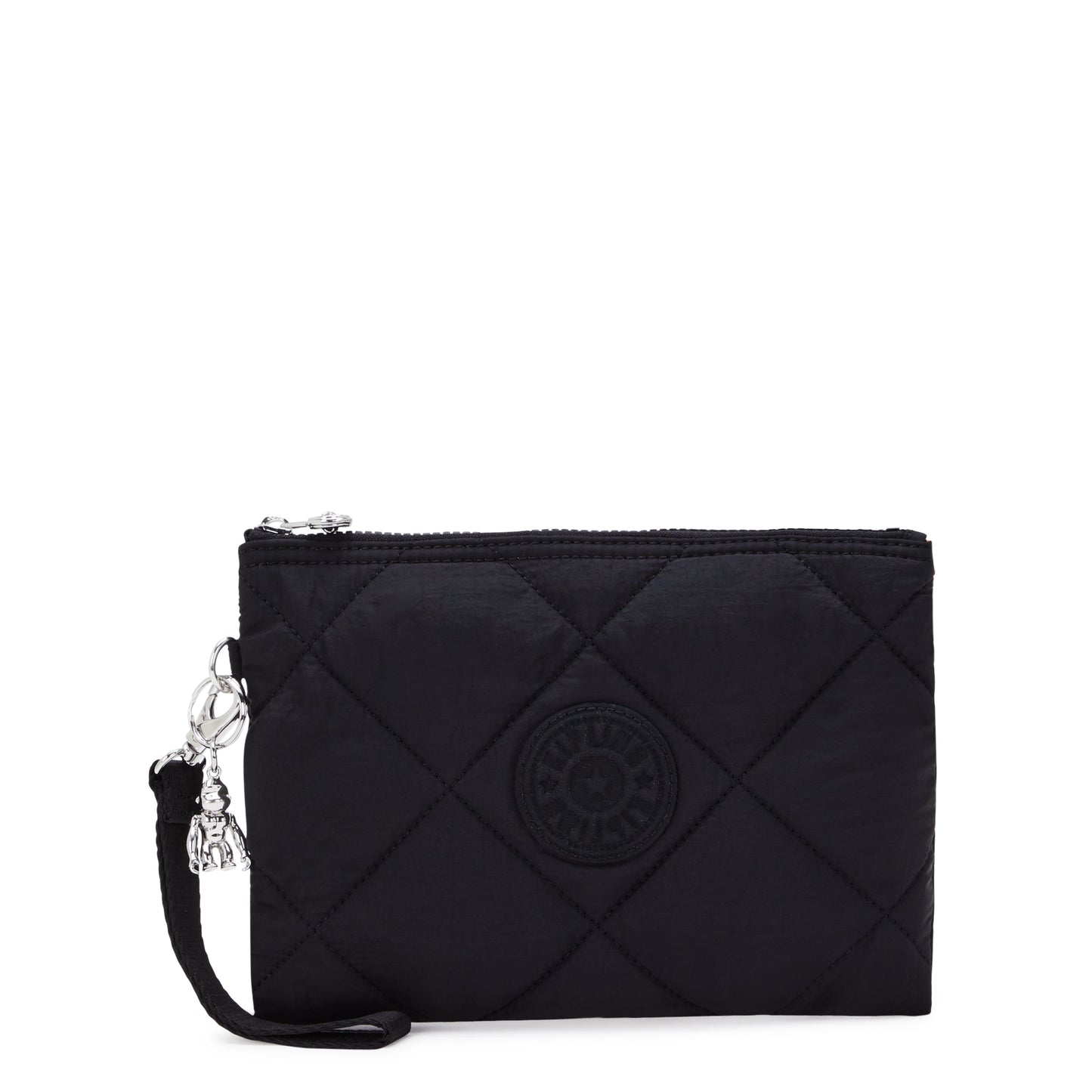 KIPLING-Fancy-Large Flat Pouch (with wristlet)-Cosmic Black Ql-I7668-95R