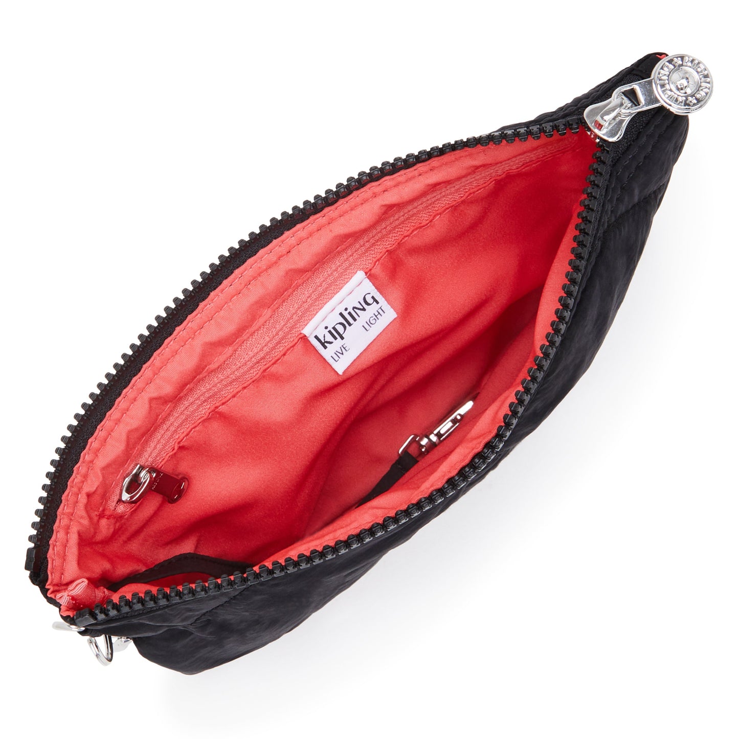 KIPLING-Fancy-Large Flat Pouch (with wristlet)-Cosmic Black Ql-I7668-95R