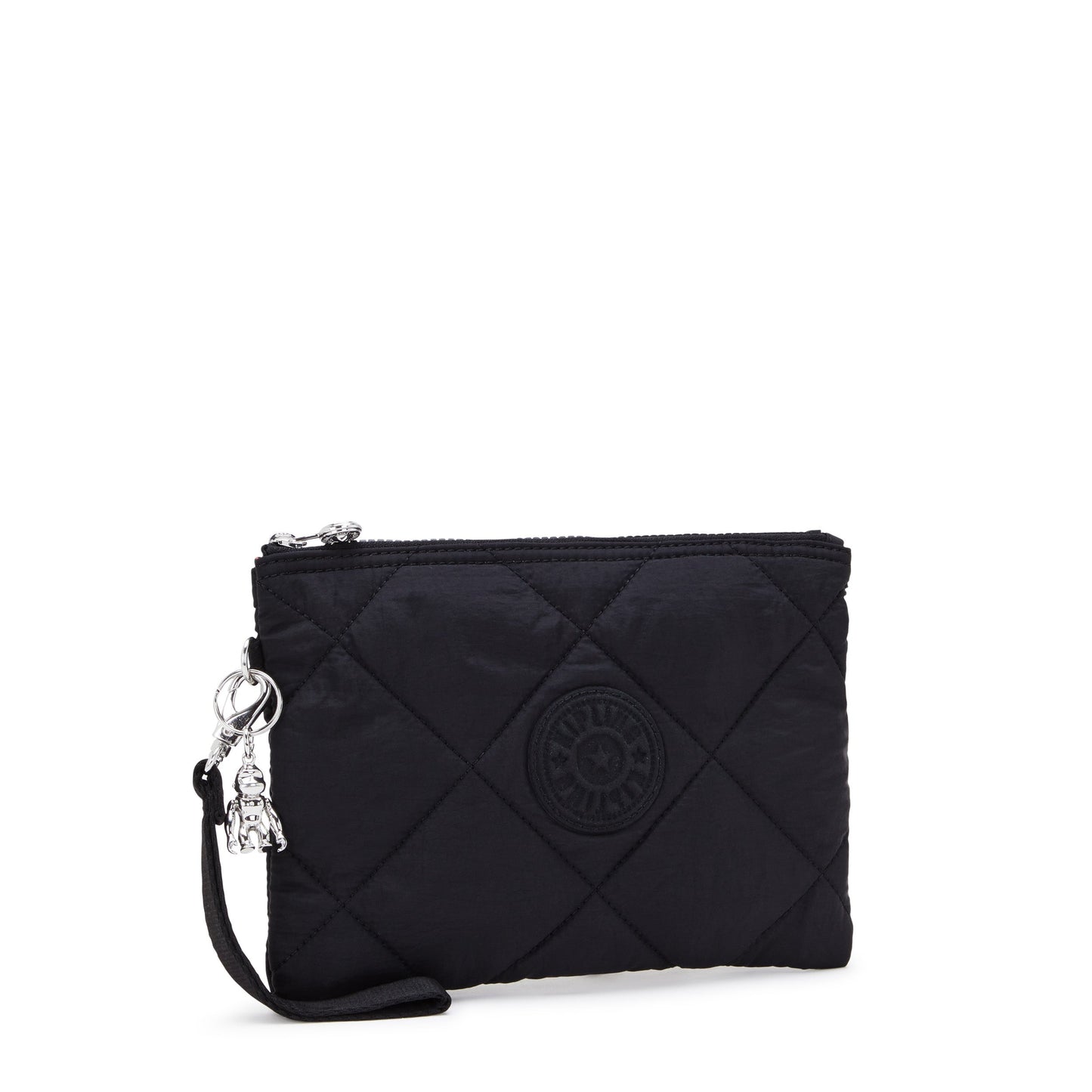 KIPLING-Fancy-Large Flat Pouch (with wristlet)-Cosmic Black Ql-I7668-95R