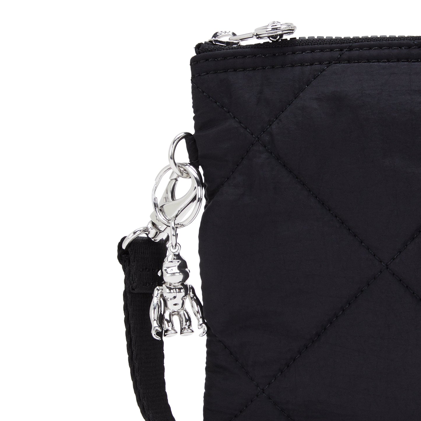 KIPLING-Fancy-Large Flat Pouch (with wristlet)-Cosmic Black Ql-I7668-95R
