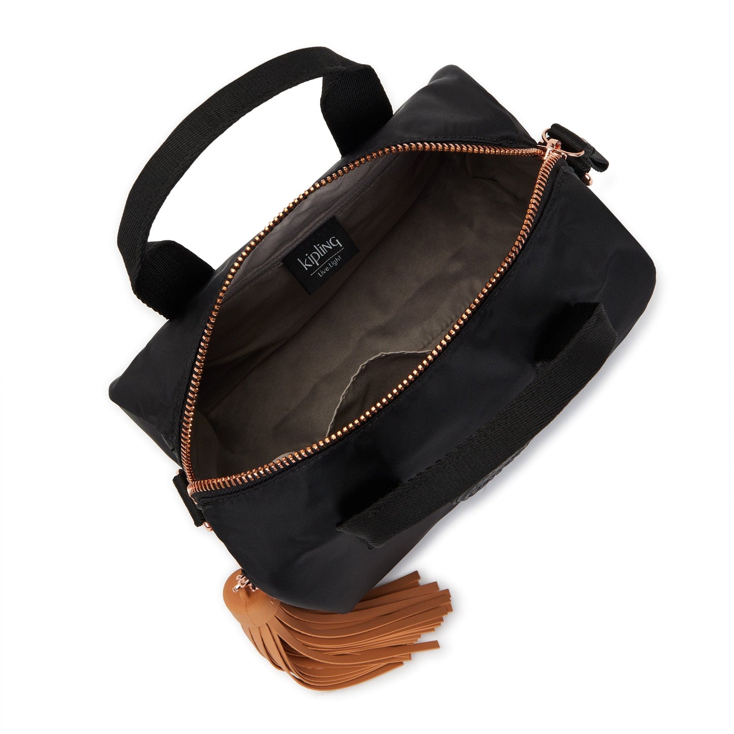 Kipling-Bina M-Medium Handbag (With Detachable Shoulderstrap)-Rose Black-I7671-53H