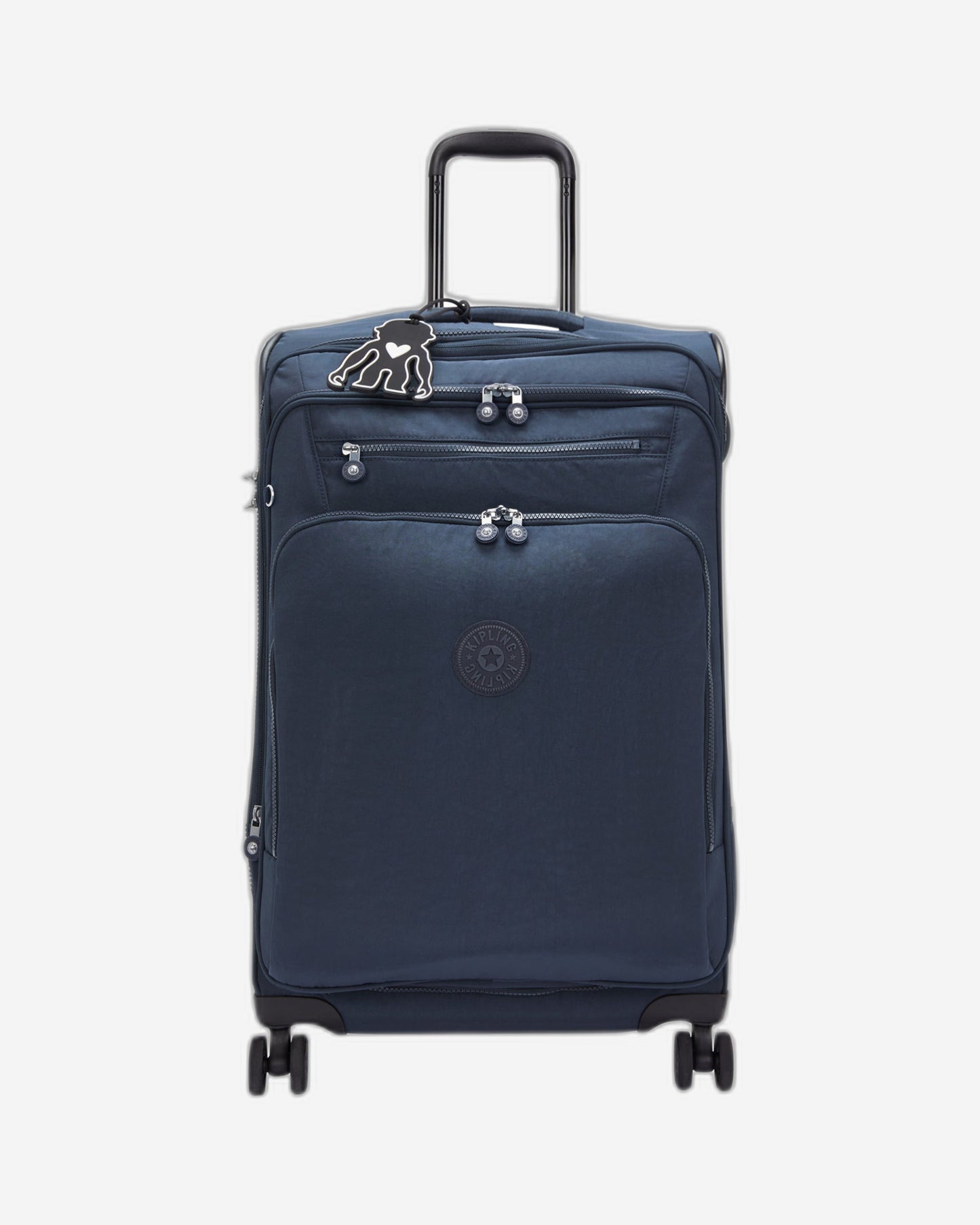 Kipling New Youri Spin M Blue Bleu 2 Medium Expandable Wheeled Luggage I7706-96V