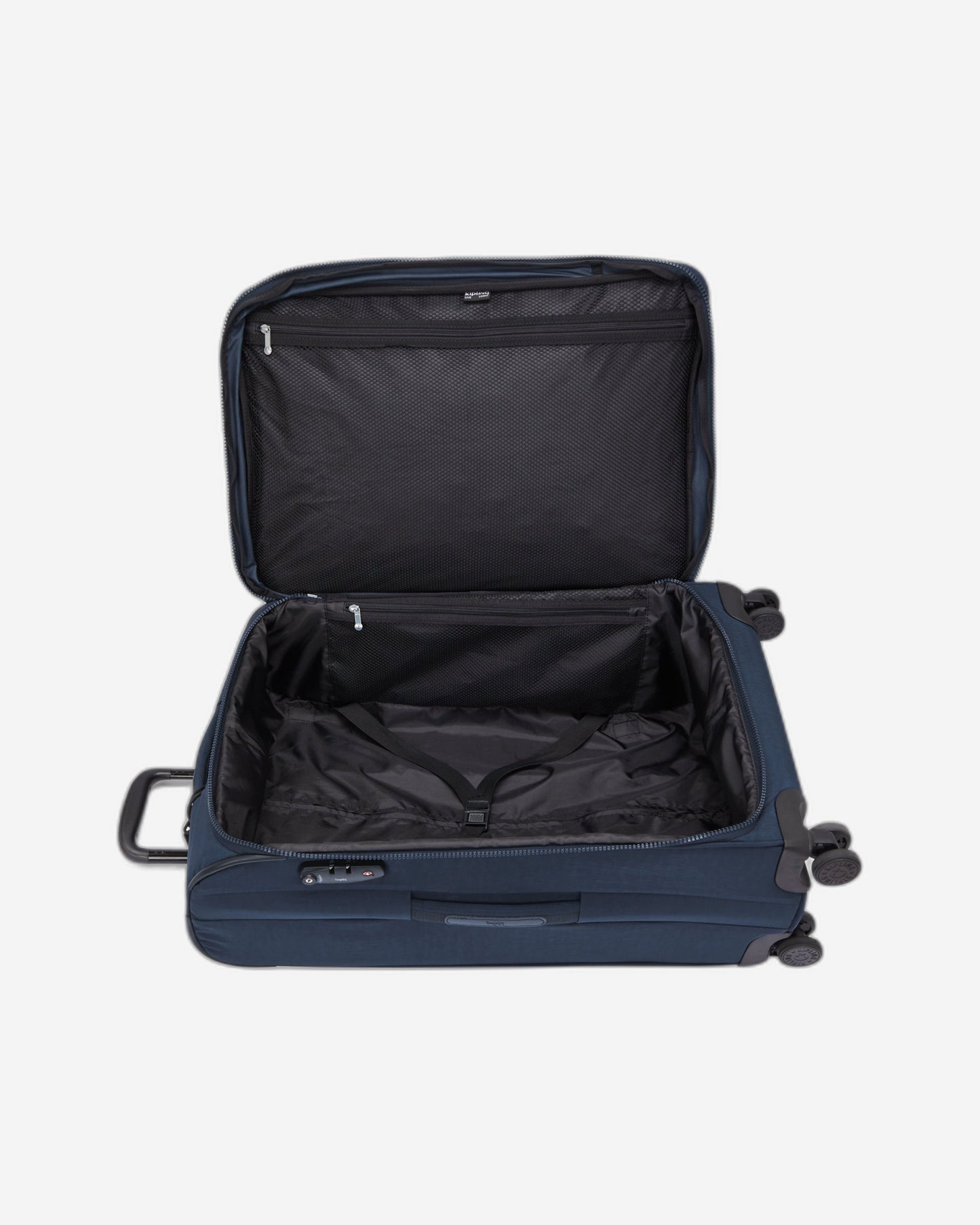 Kipling New Youri Spin M Blue Bleu 2 Medium Expandable Wheeled Luggage I7706-96V