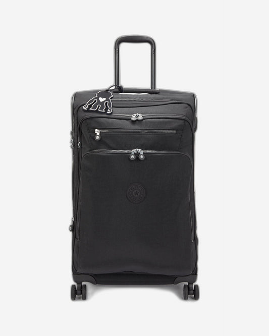 Kipling New Youri Spin M Black Noir Medium Expandable Wheeled Luggage I7706-P39