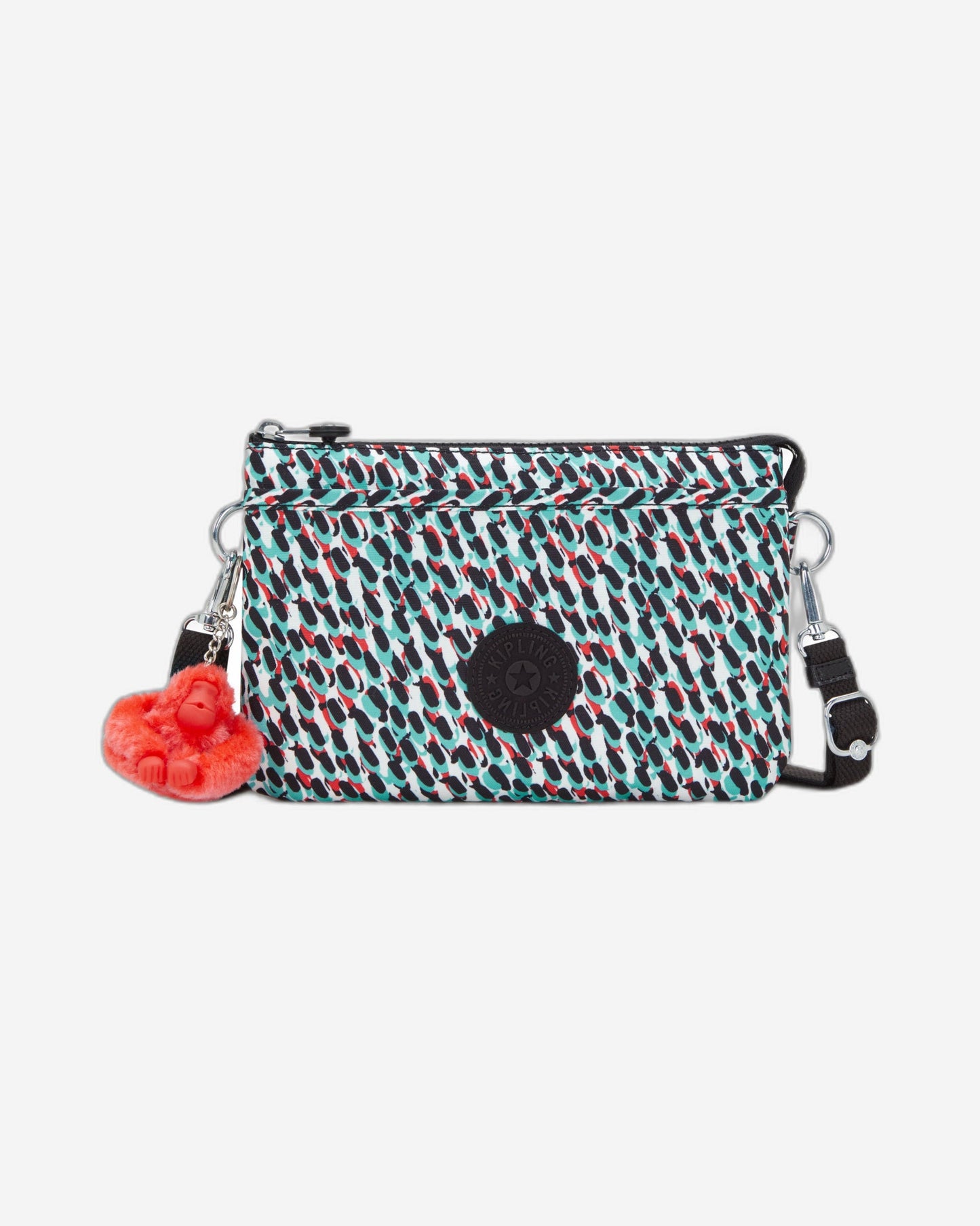Kipling Riri Abstract Print Large Pouch with Crossbody Strap C2I7780-GN6