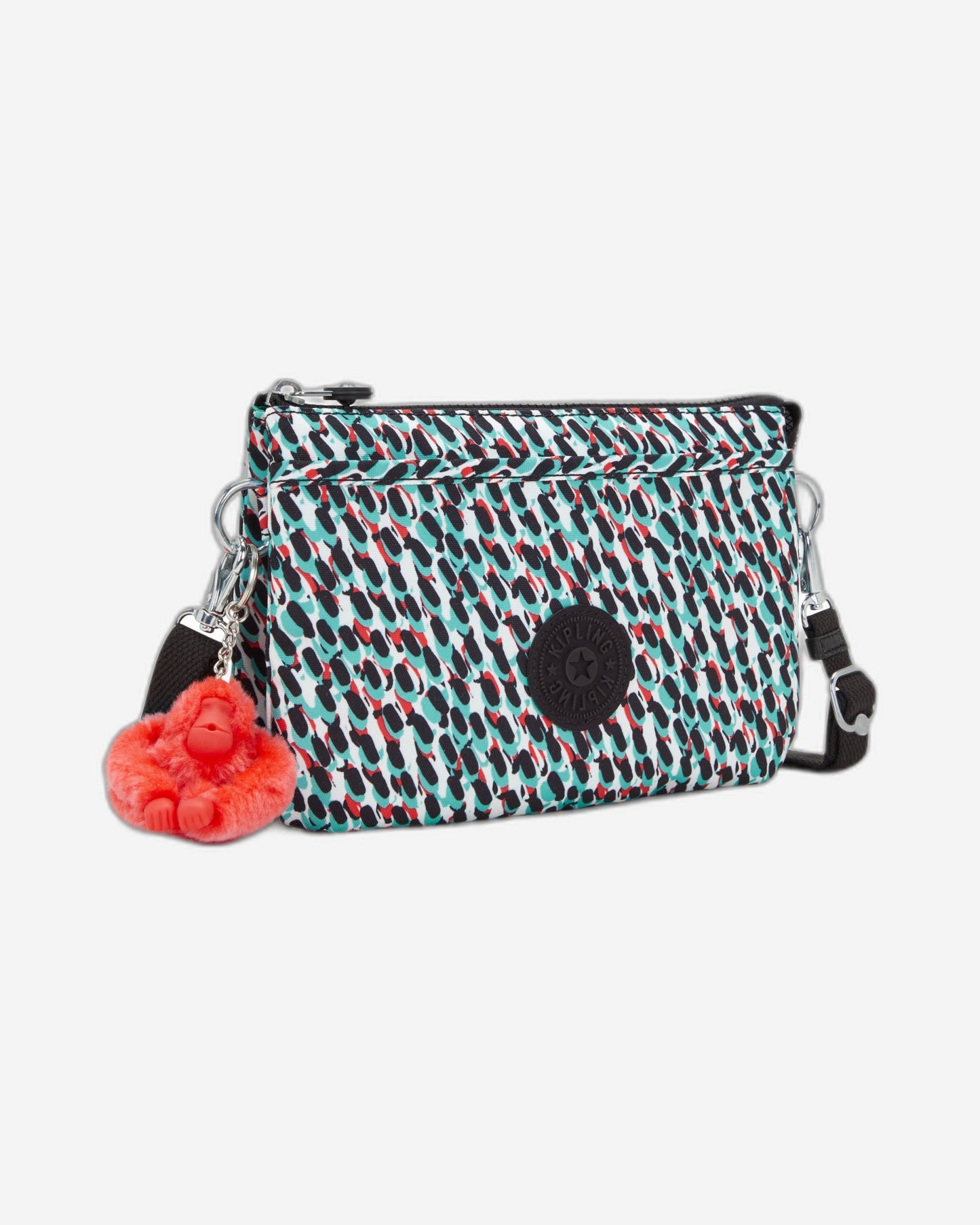 Kipling Riri Abstract Print Large Pouch with Crossbody Strap C2I7780-GN6