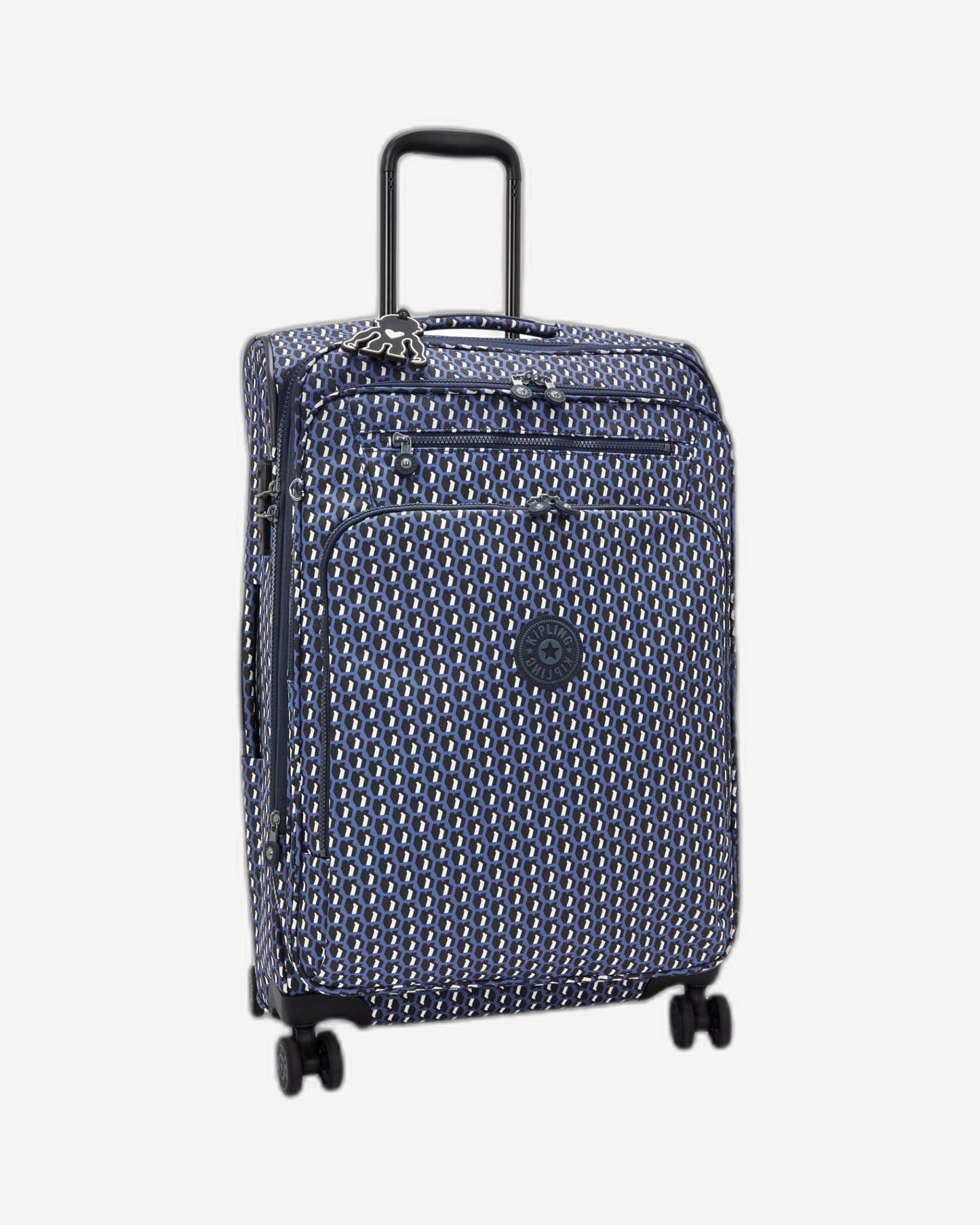 Kipling New Youri Spin M 3D K Blue Medium Expandable Spinner I7788-4JS