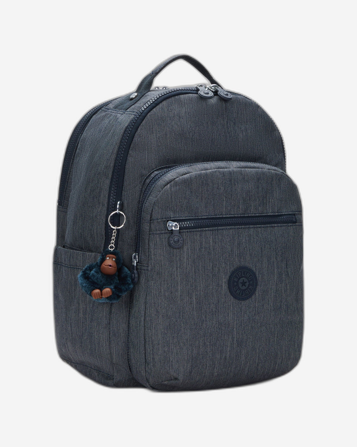 Kipling Seoul College Marine Navy Large Backpack C2I7866-58C