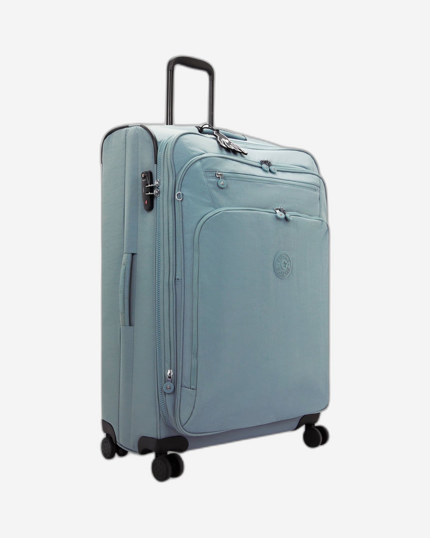 Kipling New Youri Spin L Relaxed Grey Large Expandable Wheeled Luggage I7930-3NL