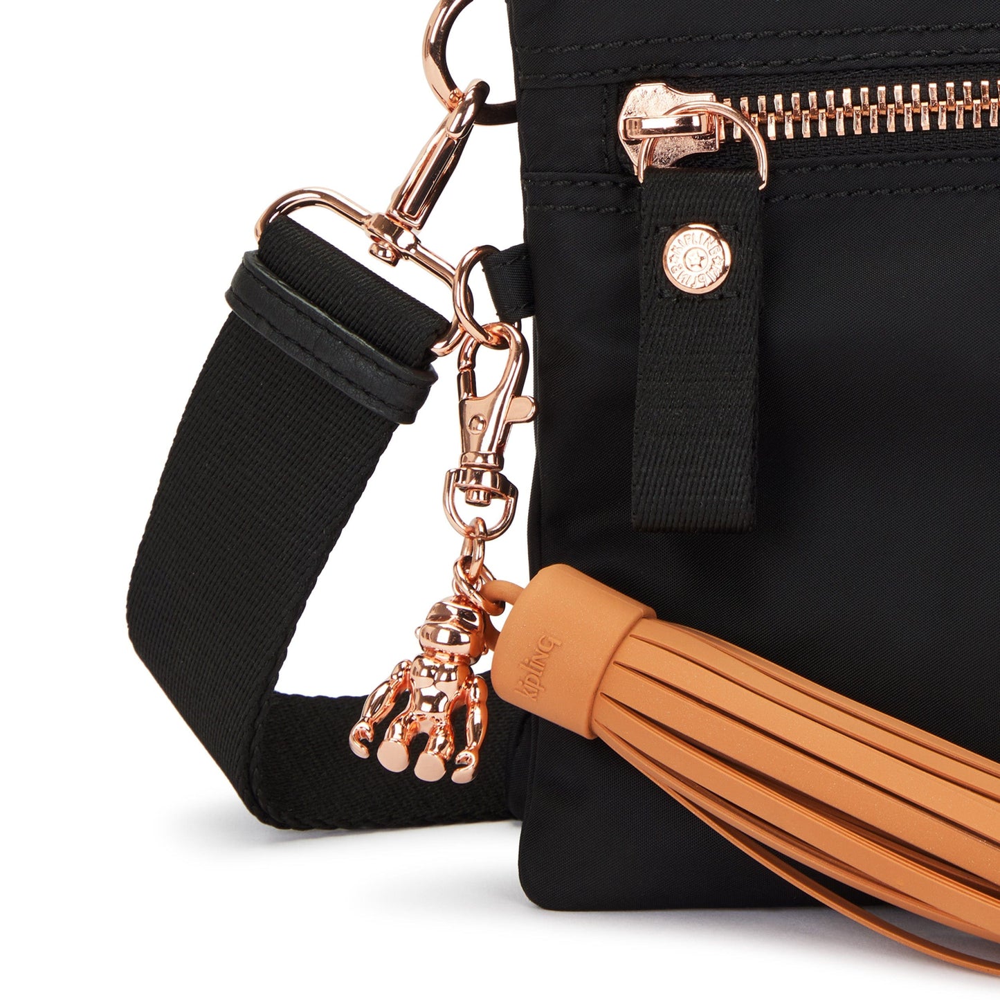 Kipling-Riri L-Small Crossbody (With Removable Strap)-Rose Black-I7949-53H