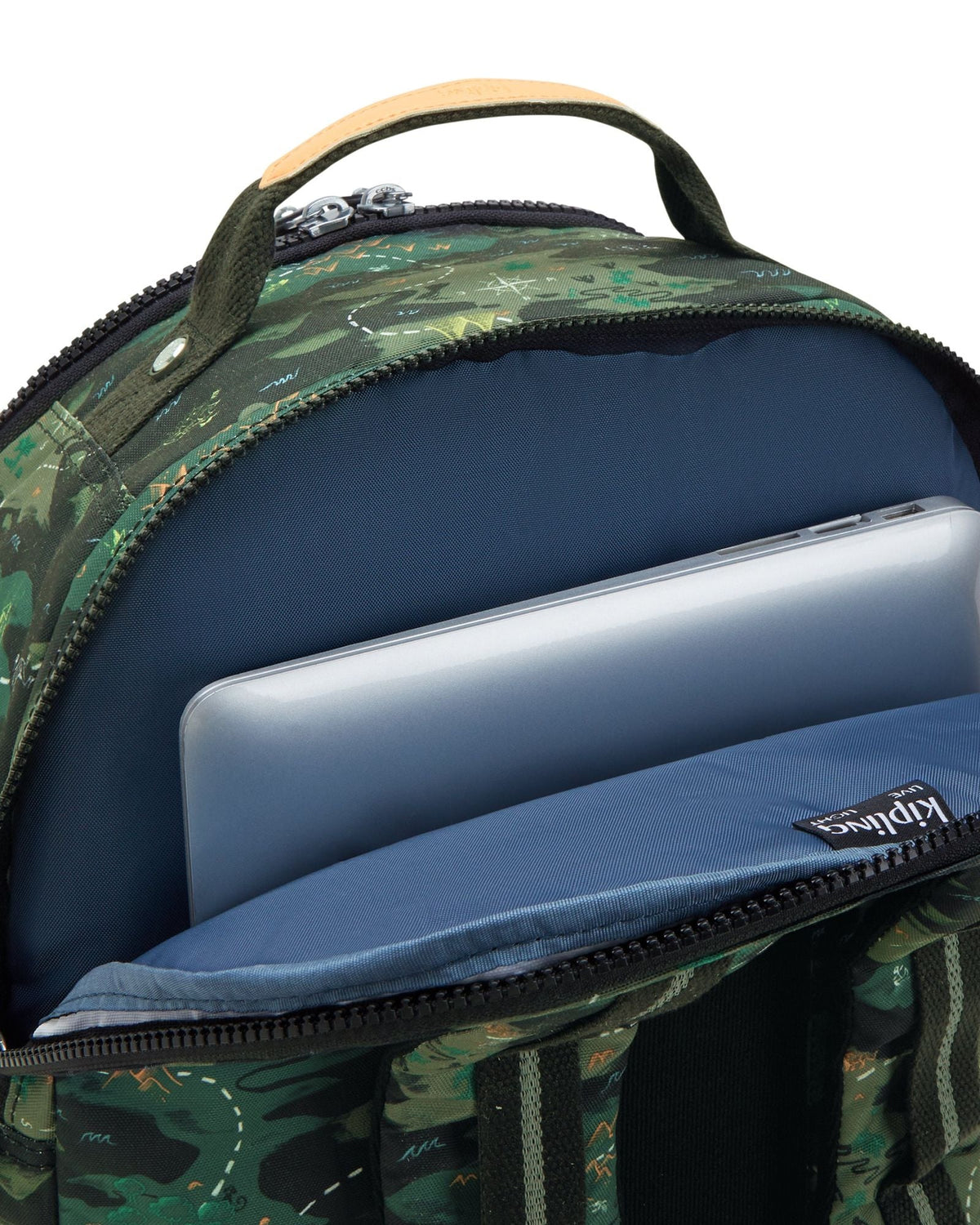 KIPLING Seoul College Camo Treasure Large backpack (with laptop compartment) I7973-3PB