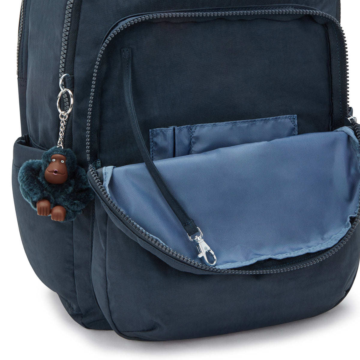 Kipling Seoul College True Blue Tonal Large Backpack C2I7974-4DX