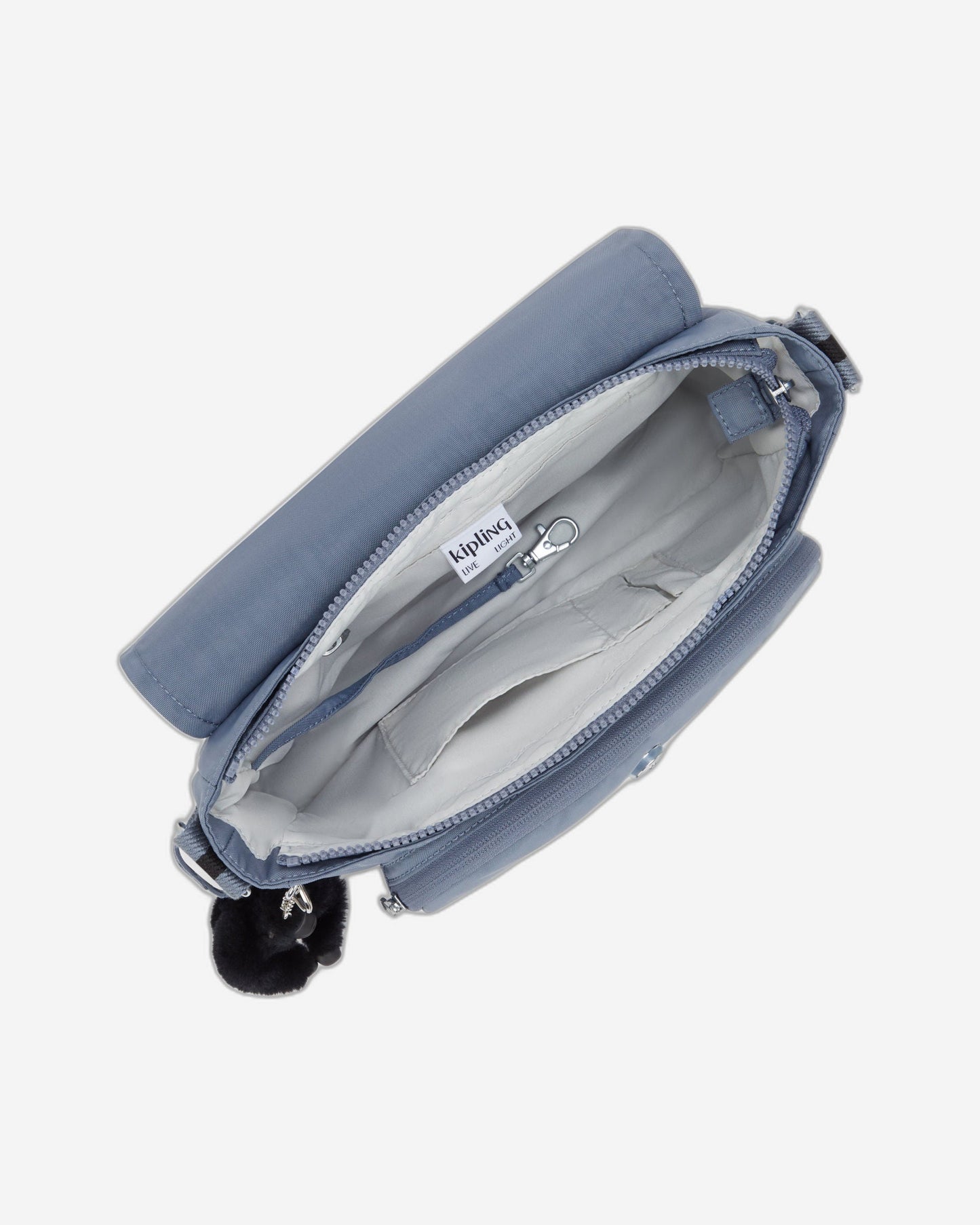 Kipling Dalma Blue Stone Medium crossbody (with expandable zip) I8123-6FB