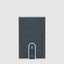 Piquadro Black Square Credit Card Case With Sliding System And Rfid Anti-Fraud Protection PP4825B3R/BLU4