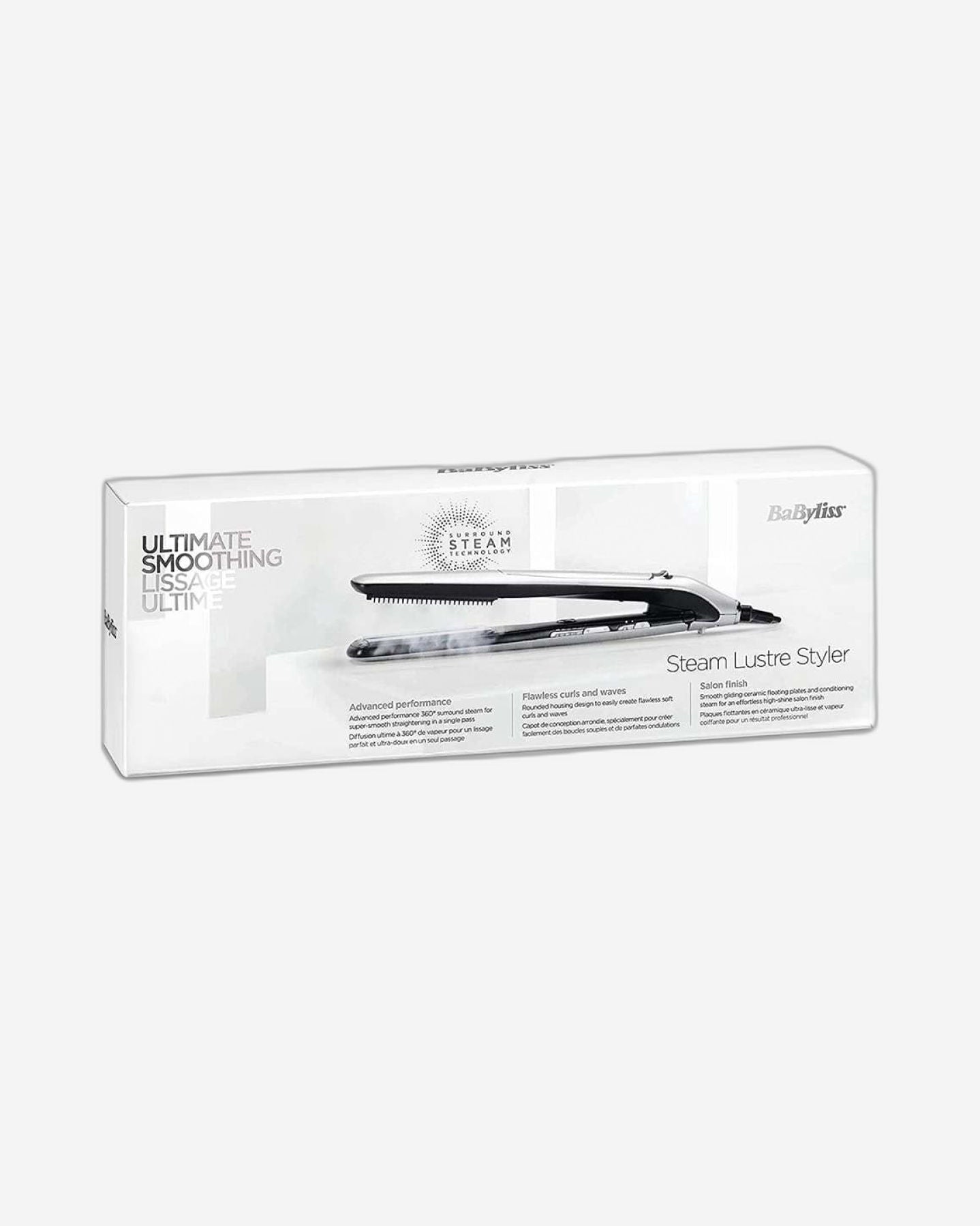 BaByliss Straightener Steam Lustre Styler 36mm BABST595SDE
