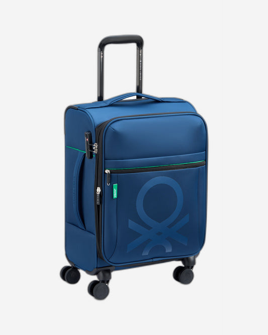 UCB Color Block 4 Double Wheel Softcase Expandable Luggage Trolley
