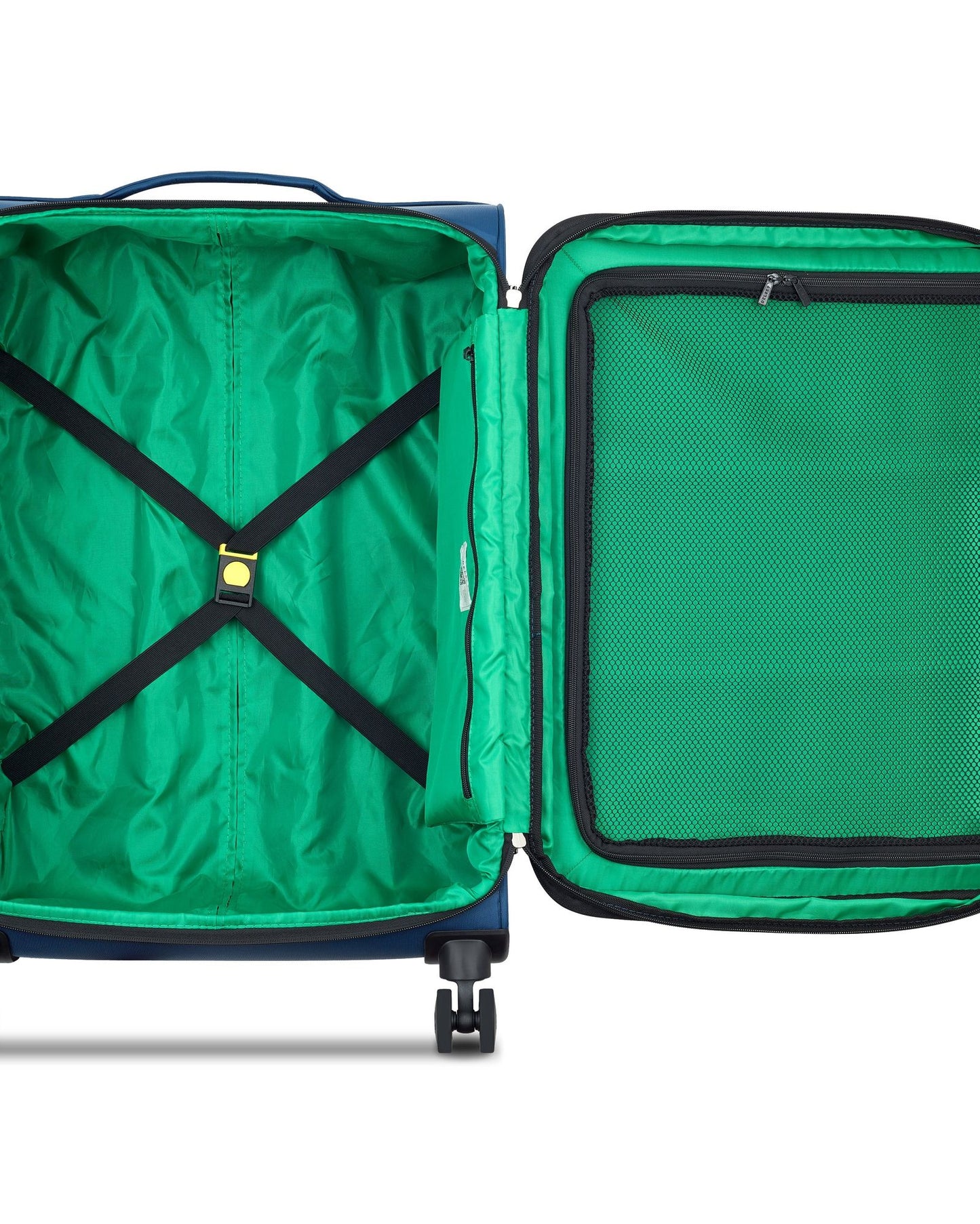 UCB Color Block 4 Double Wheel Softcase Expandable Luggage Trolley