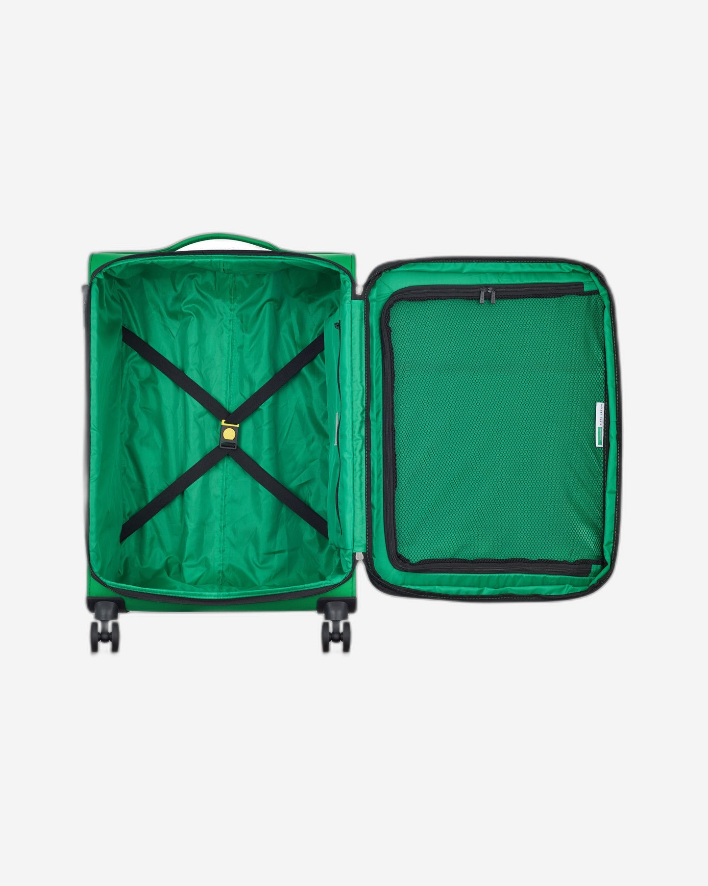 UCB Color Block 4 Double Wheel Softcase Expandable Luggage Trolley